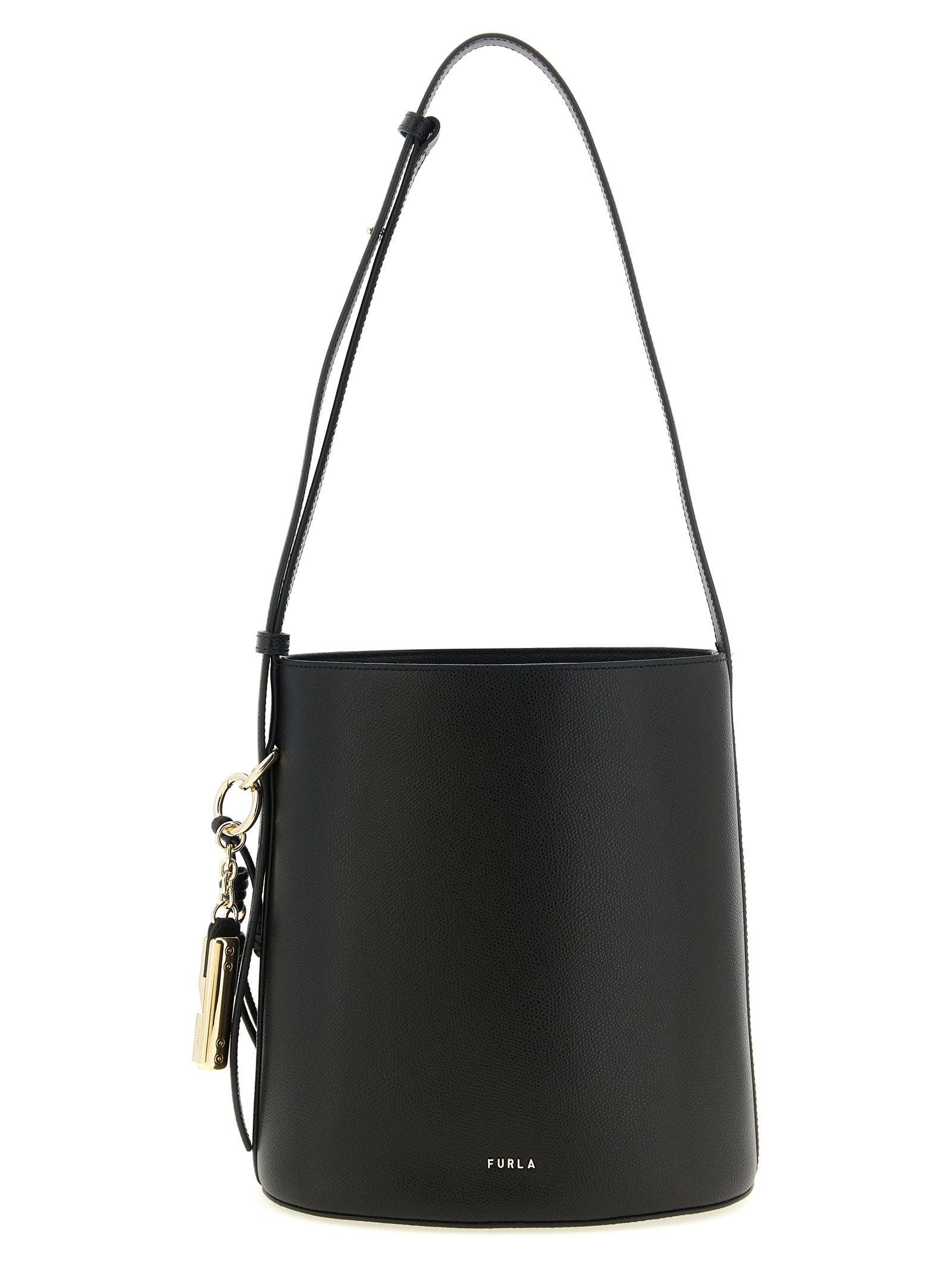 Discover the Furla ‘Roxie’ bucket bag, a luxurious blend of 100% calfskin leather and exquisite craftsmanship, perfect for elevating your style with sophistication.