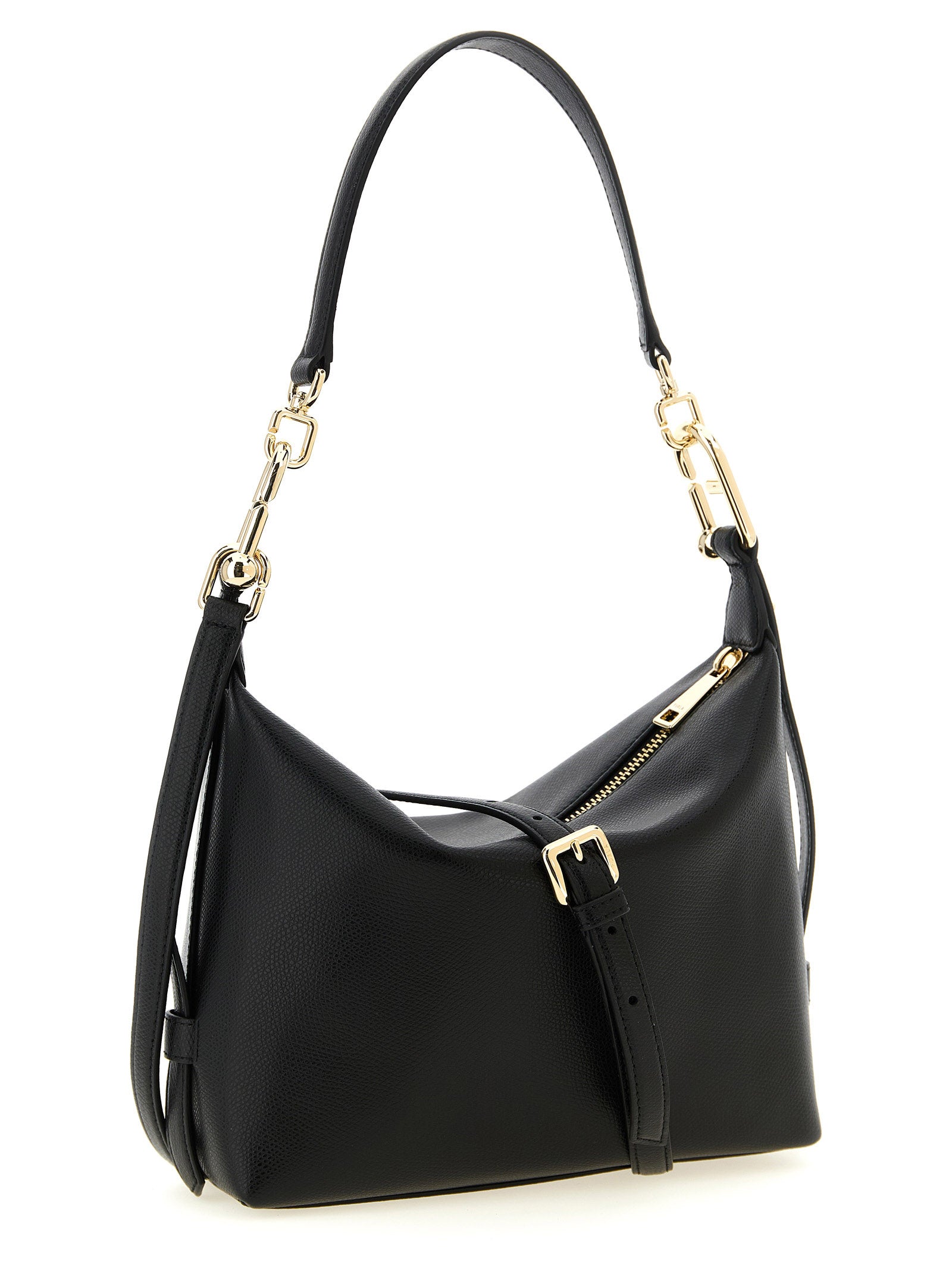 Experience the exquisite allure of the Furla Black Calfskin Shoulder Bag, a masterpiece of craftsmanship and elegance, perfect for the discerning individual.