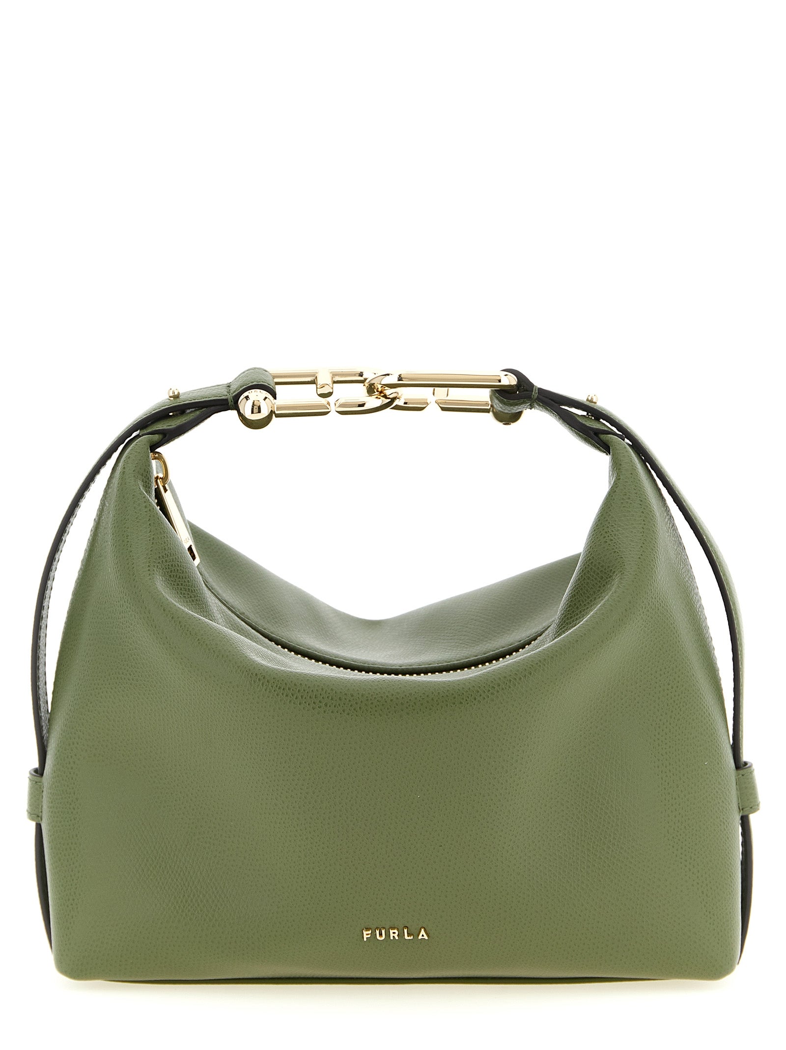 Indulge in the exquisite craftsmanship of the Furla Bicolor Calfskin Shoulder Bag, a luxurious statement piece that embodies elegance and versatility for every occasion.
