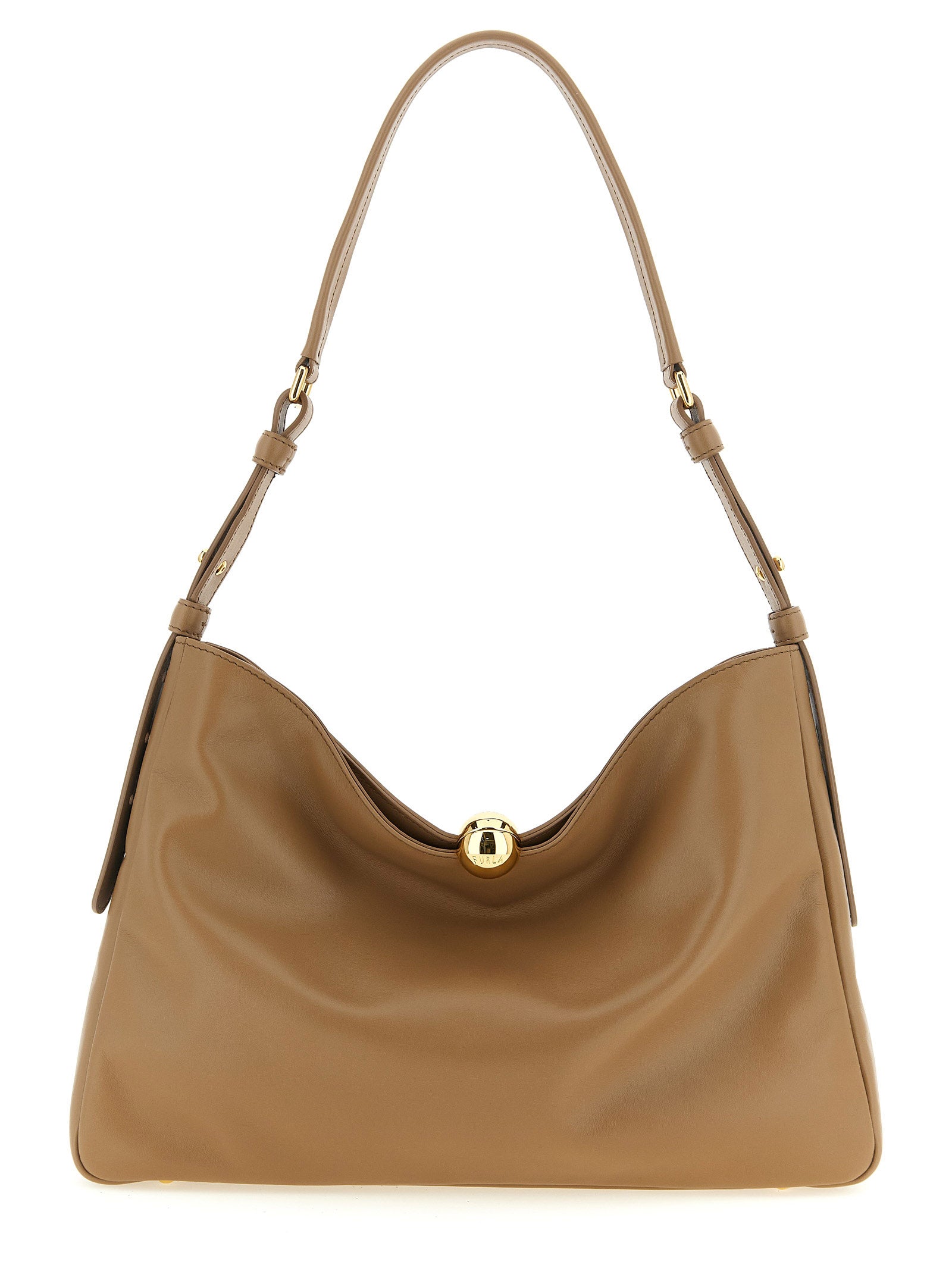 Elevate your style with the Furla Beige Calfskin Shoulder Bag, a masterpiece of Italian craftsmanship that embodies timeless elegance and luxurious allure.