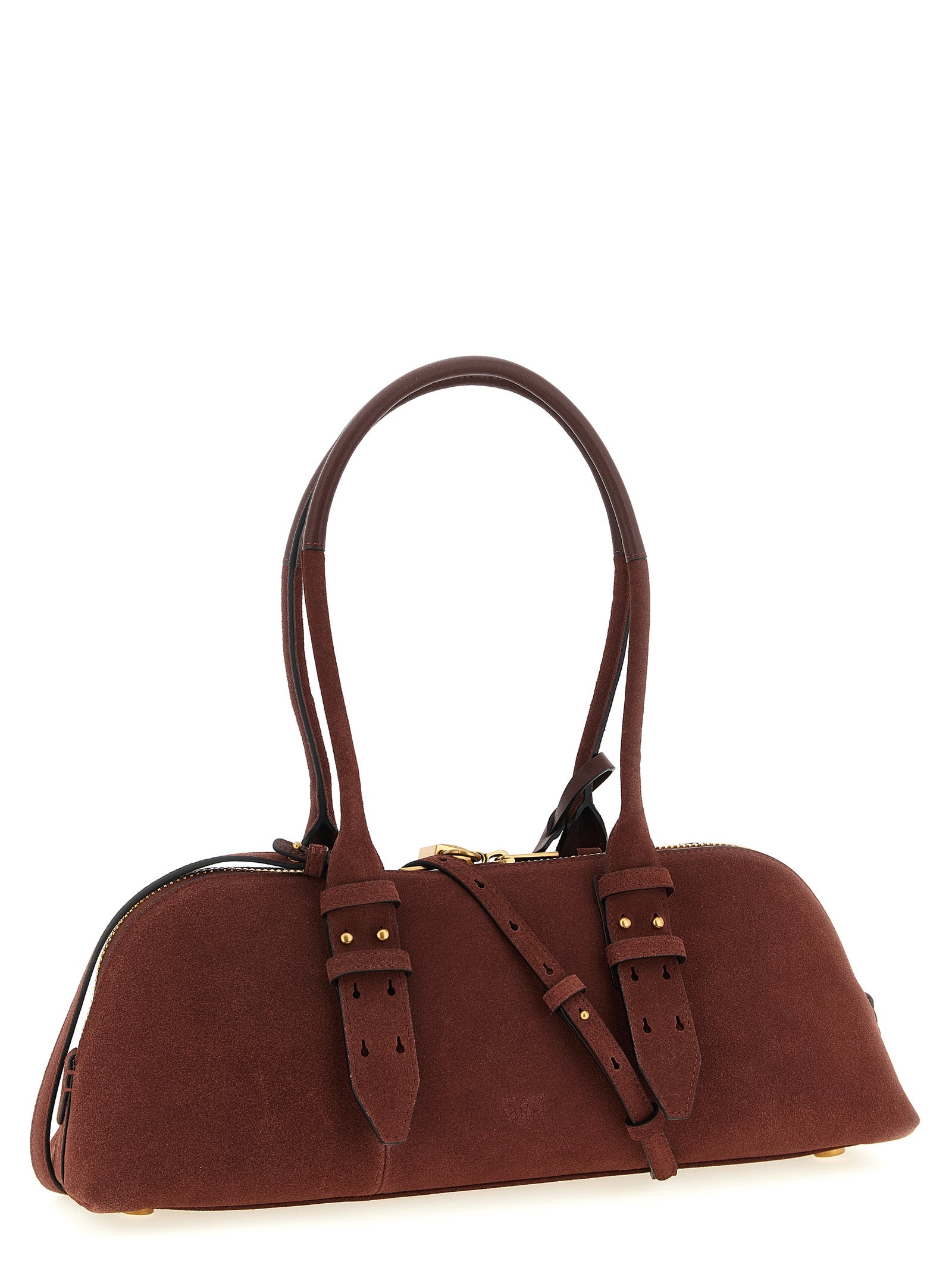 Discover the PINKO Bordeaux Cowhide Shoulder Bag, a luxurious blend of exquisite craftsmanship and bold elegance, perfect for those who appreciate the finer things in life.