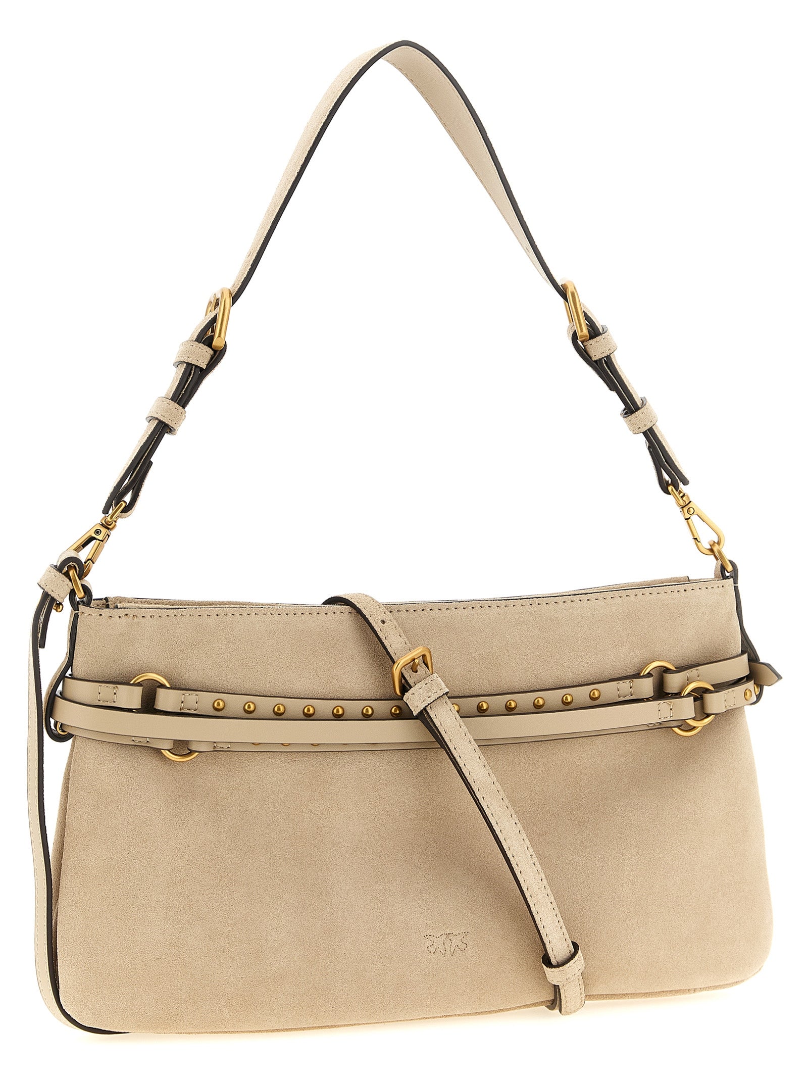 Discover the PINKO Beige Cowhide Shoulder Bag from the Love Birds collection, an exquisite blend of artisanal craftsmanship and timeless luxury, perfect for every occasion.