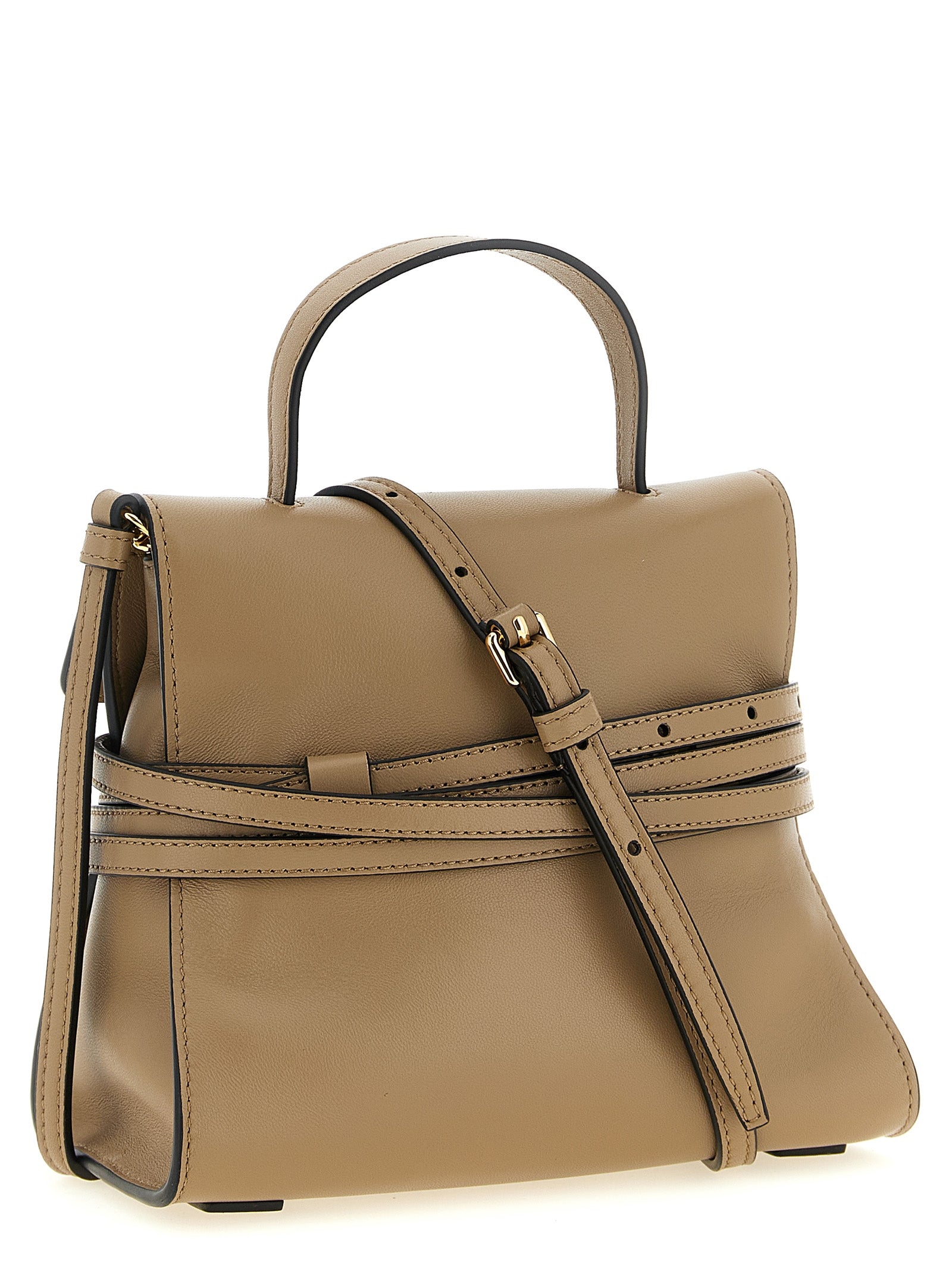 Indulge in the Moschino Beige Napa Leather Handbag, a testament to Italian craftsmanship, merging timeless elegance with versatile luxury for every occasion.