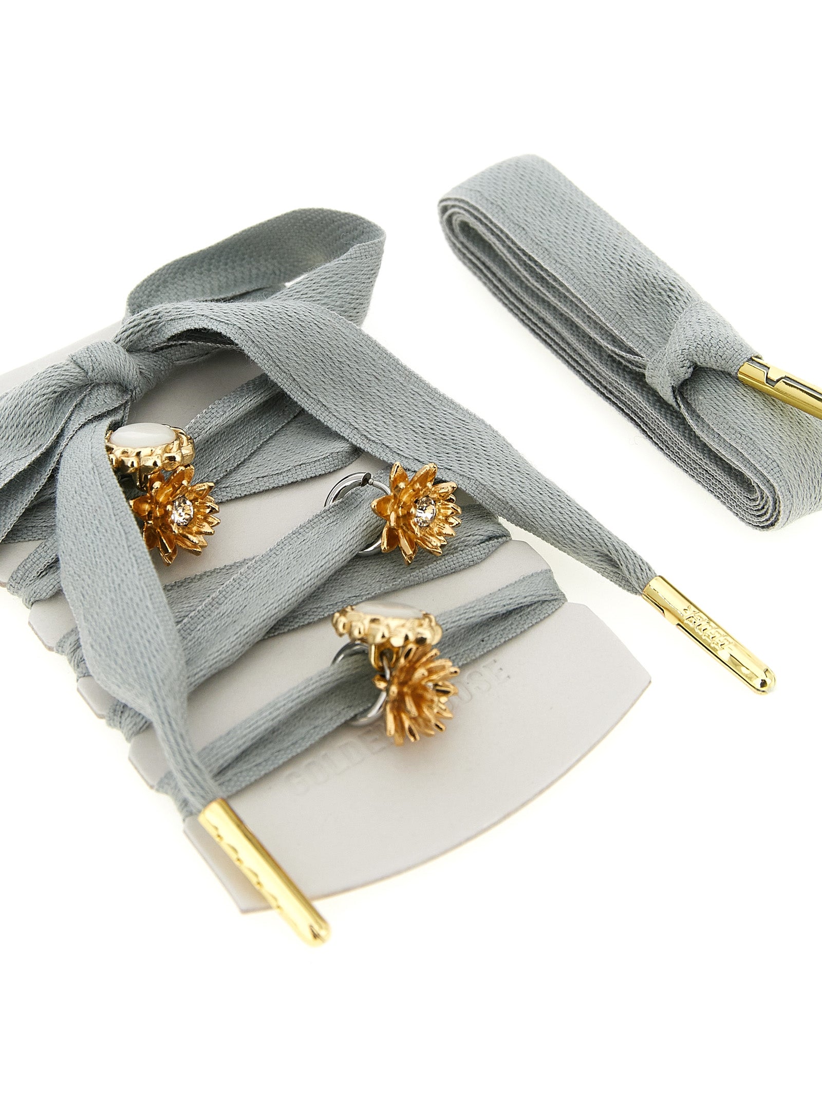 Golden Goose Gray Cotton Broch - Artisanal Luxury Accessory