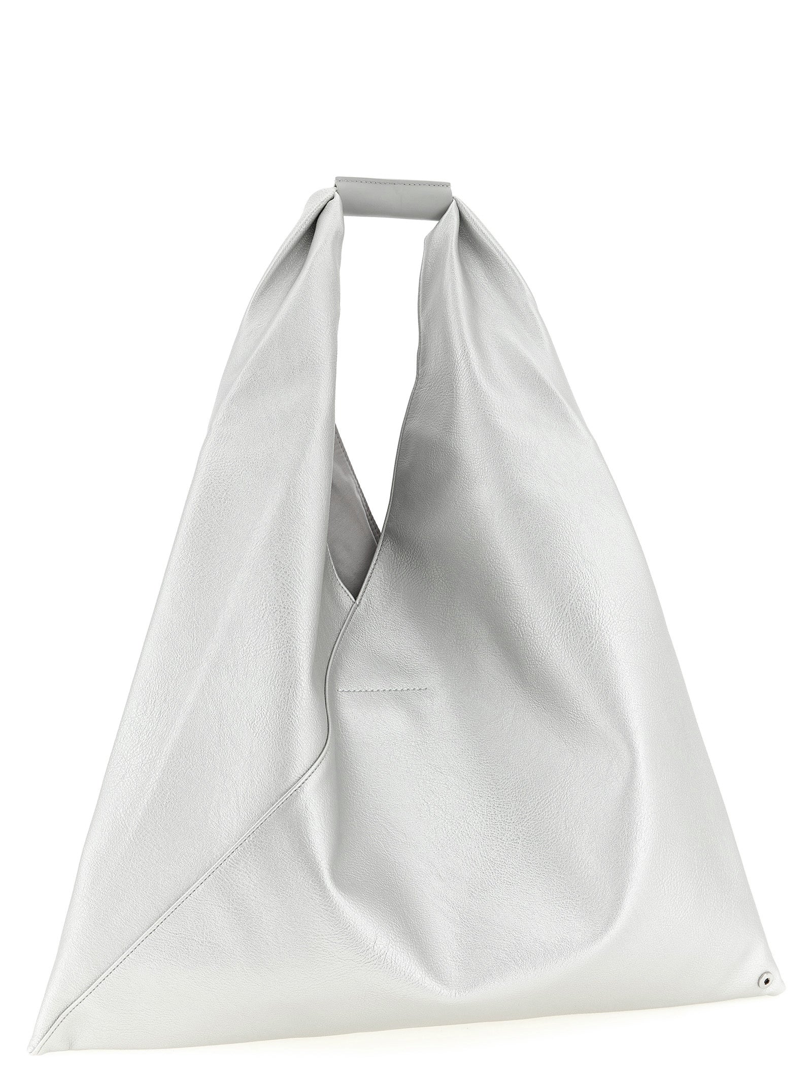 Discover the MM6 Maison Margiela Silver Handbag, a fusion of avant-garde design and luxurious craftsmanship, perfect for the discerning individual who embodies elegance and style.
