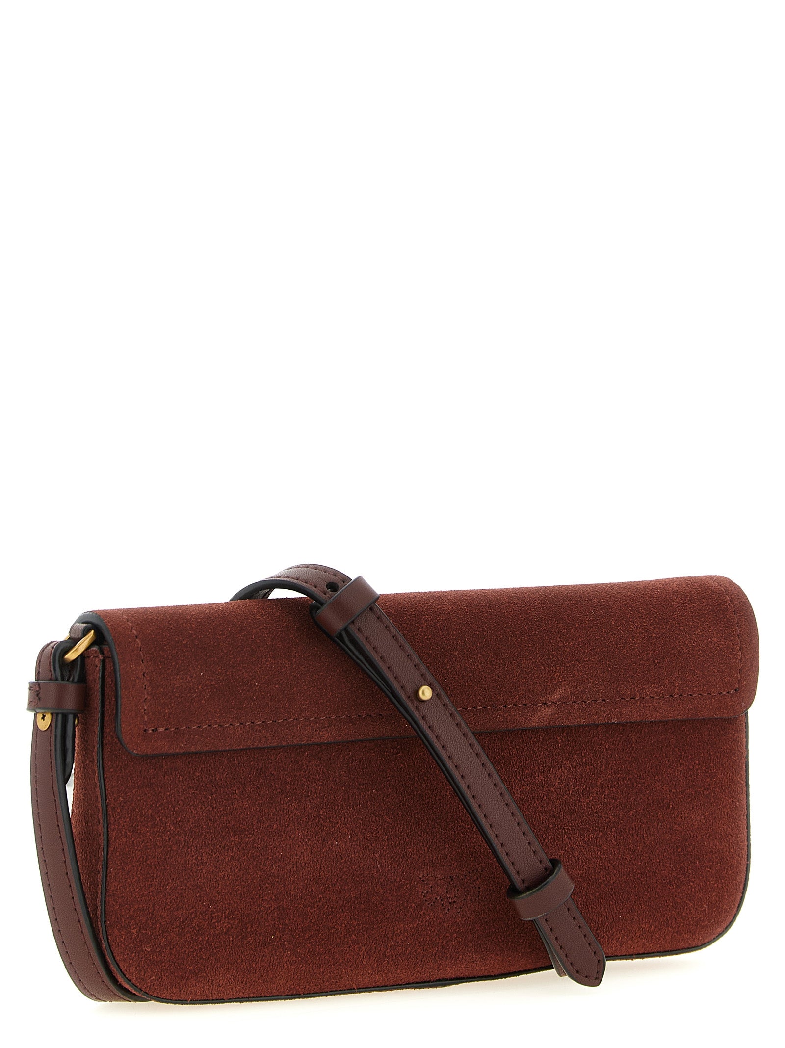 Discover the PINKO Bordeaux Cowhide Shoulder Bag, a luxurious blend of exquisite craftsmanship and sophisticated design, perfect for those who embrace elegance.