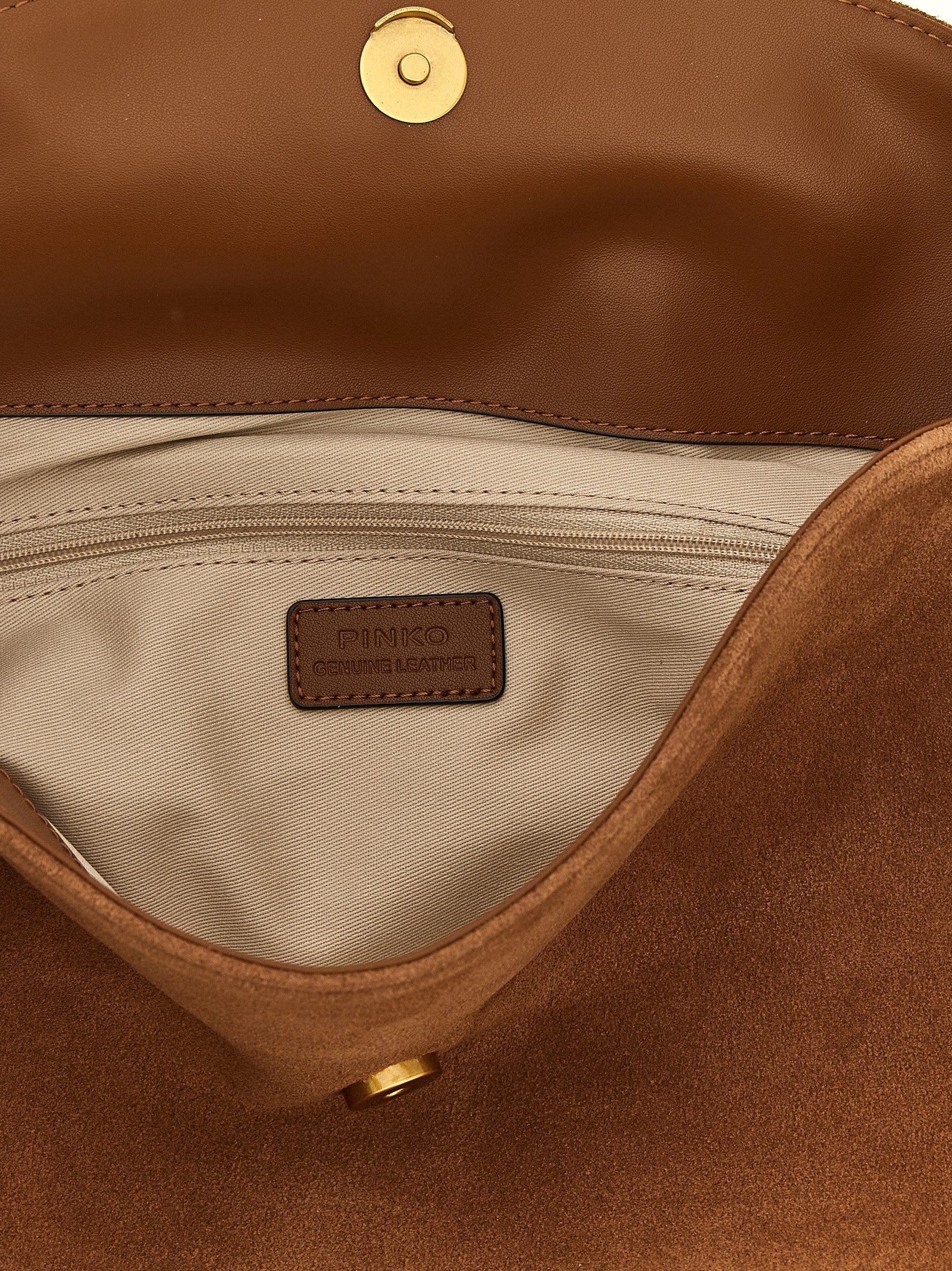 Discover the PINKO Brown Cowhide Shoulder Bag, a luxurious blend of artisanal craftsmanship and contemporary elegance, perfect for elevating your style.