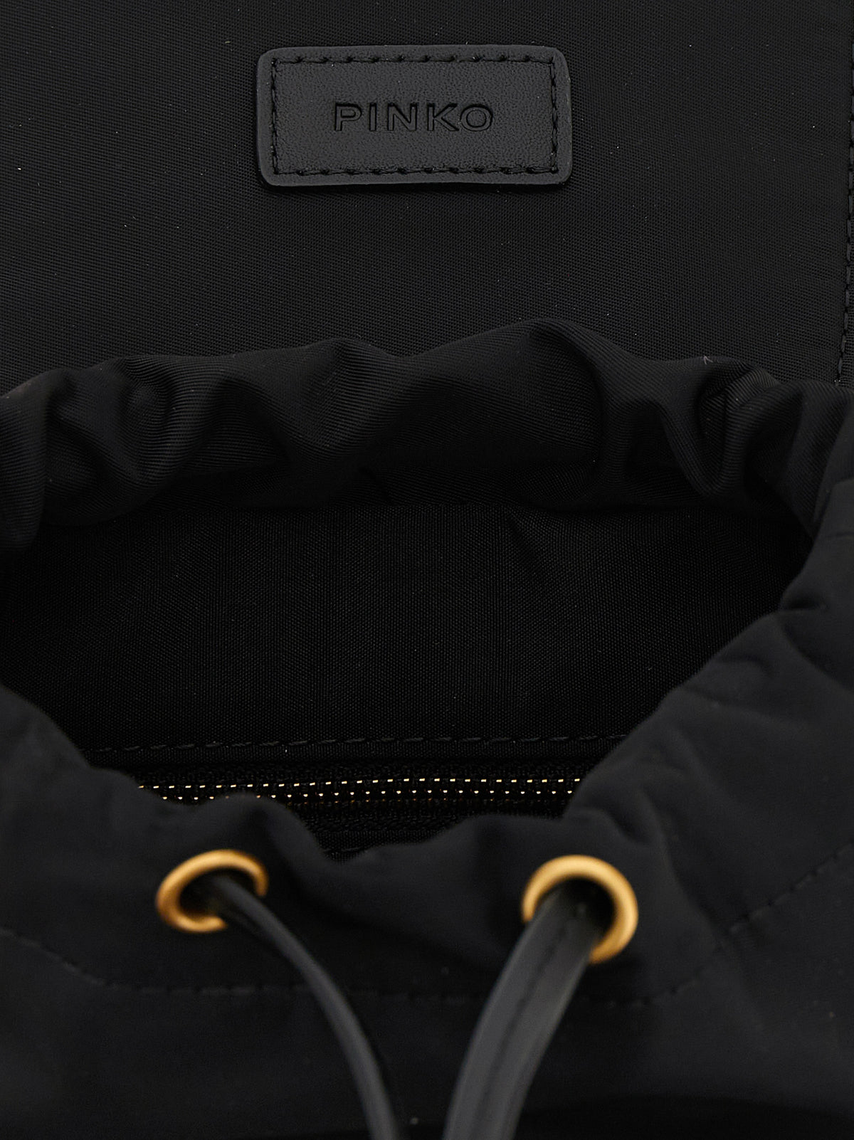 PINKO Black Polyamide Backpack - Artisanal Luxury Accessory