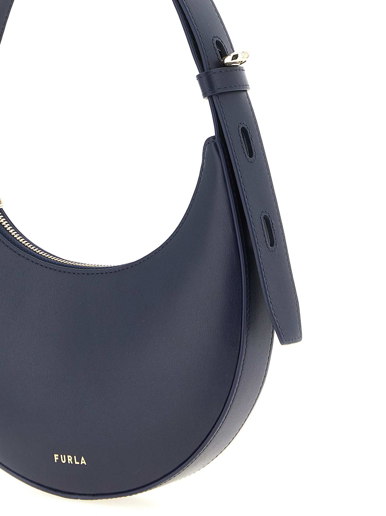 Indulge in the exquisite Furla Blue Calfskin Shoulder Bag, a testament to artisanal luxury, crafted from premium materials for timeless elegance and sophisticated allure.