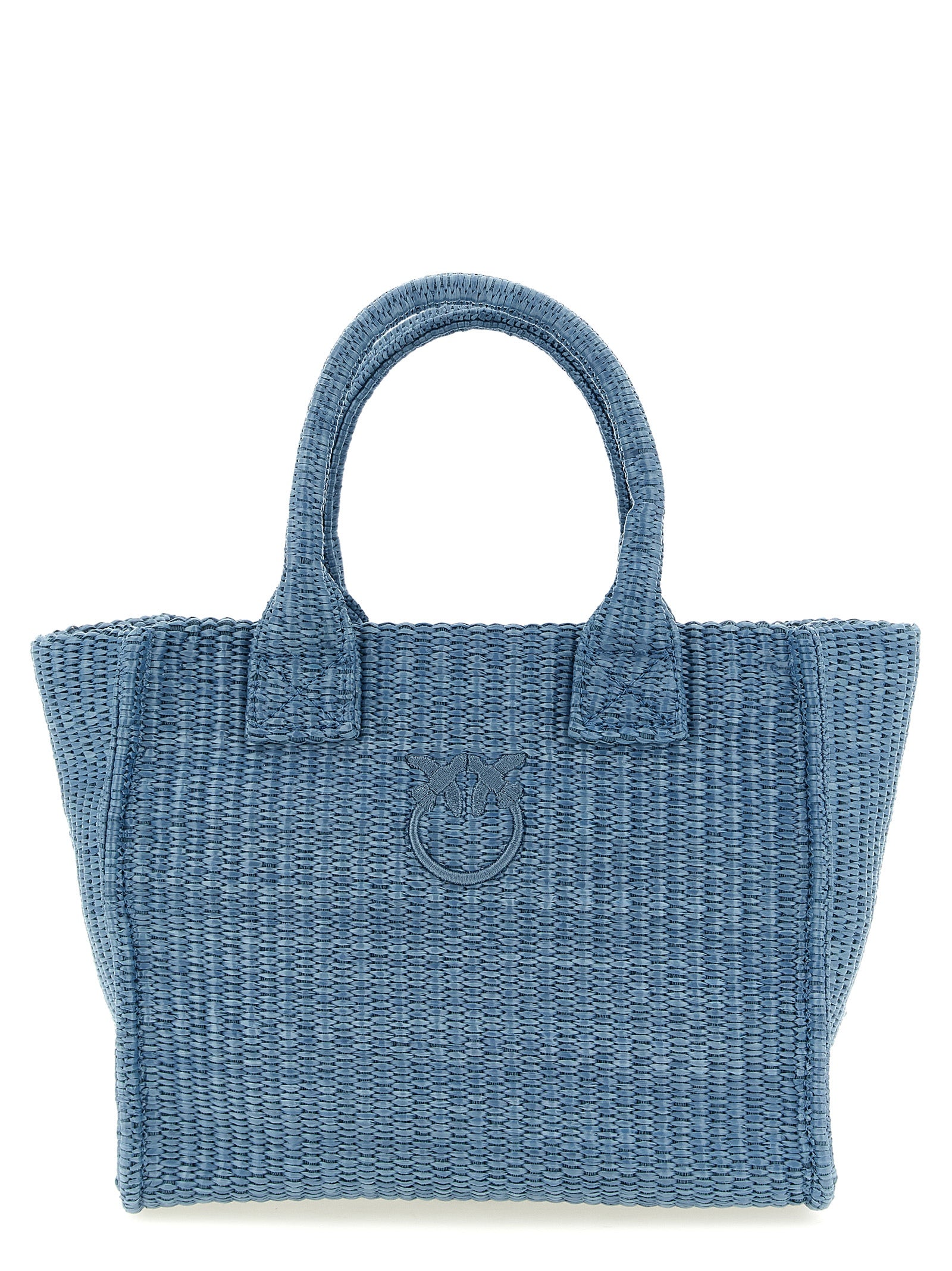 PINKO Blue Polypropylene Tote Bag