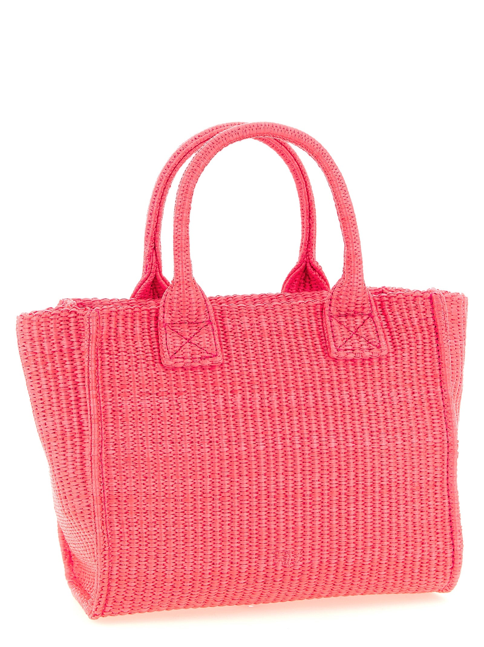 Indulge in the PINKO Fuchsia Polypropylene Tote Bag, where artisanal luxury meets vibrant elegance, perfect for every sophisticated occasion.