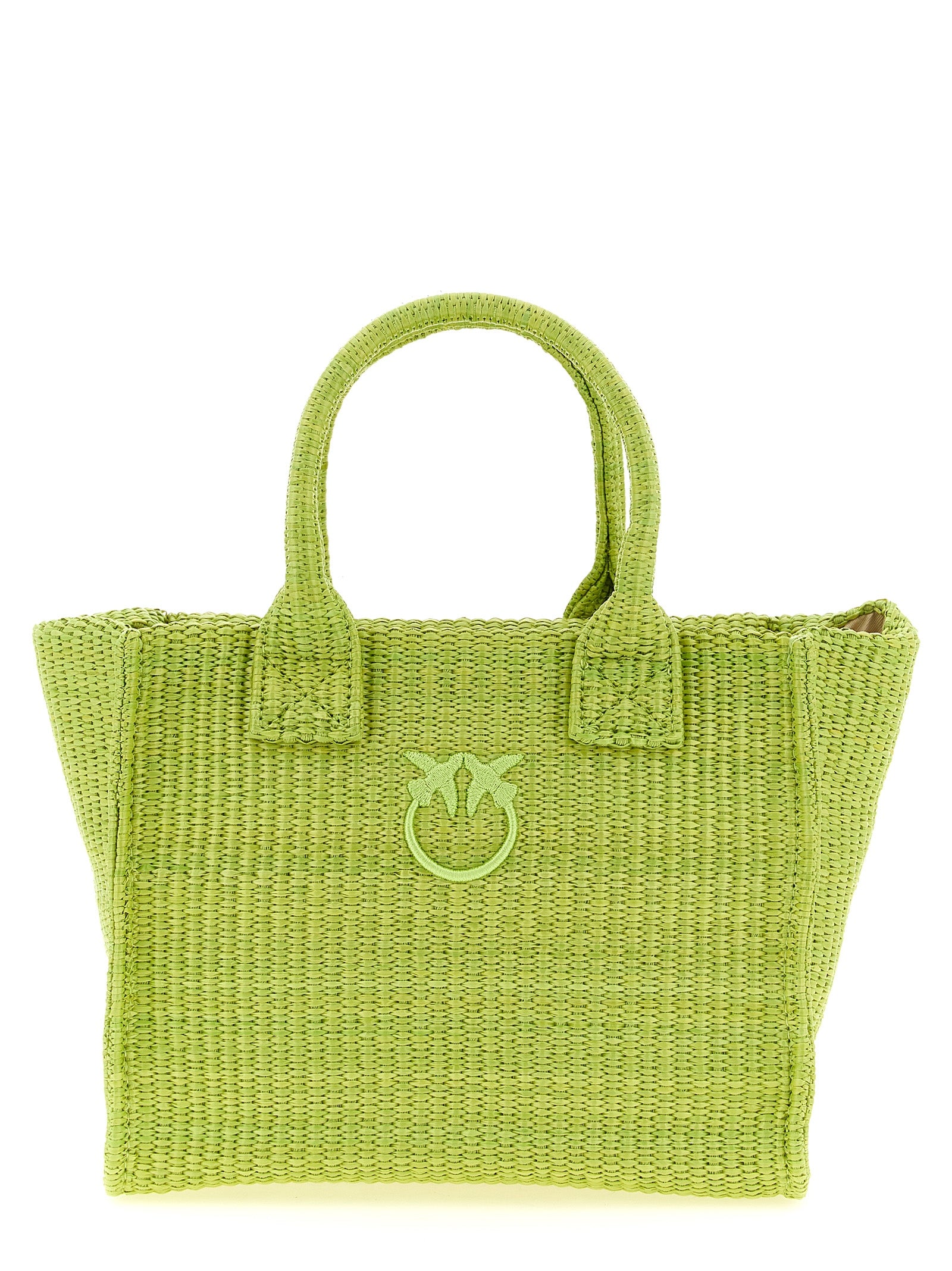 Discover the PINKO Bicolor Polypropylene Tote Bag, a handcrafted masterpiece of luxury and elegance, perfect for elevating any sophisticated ensemble.