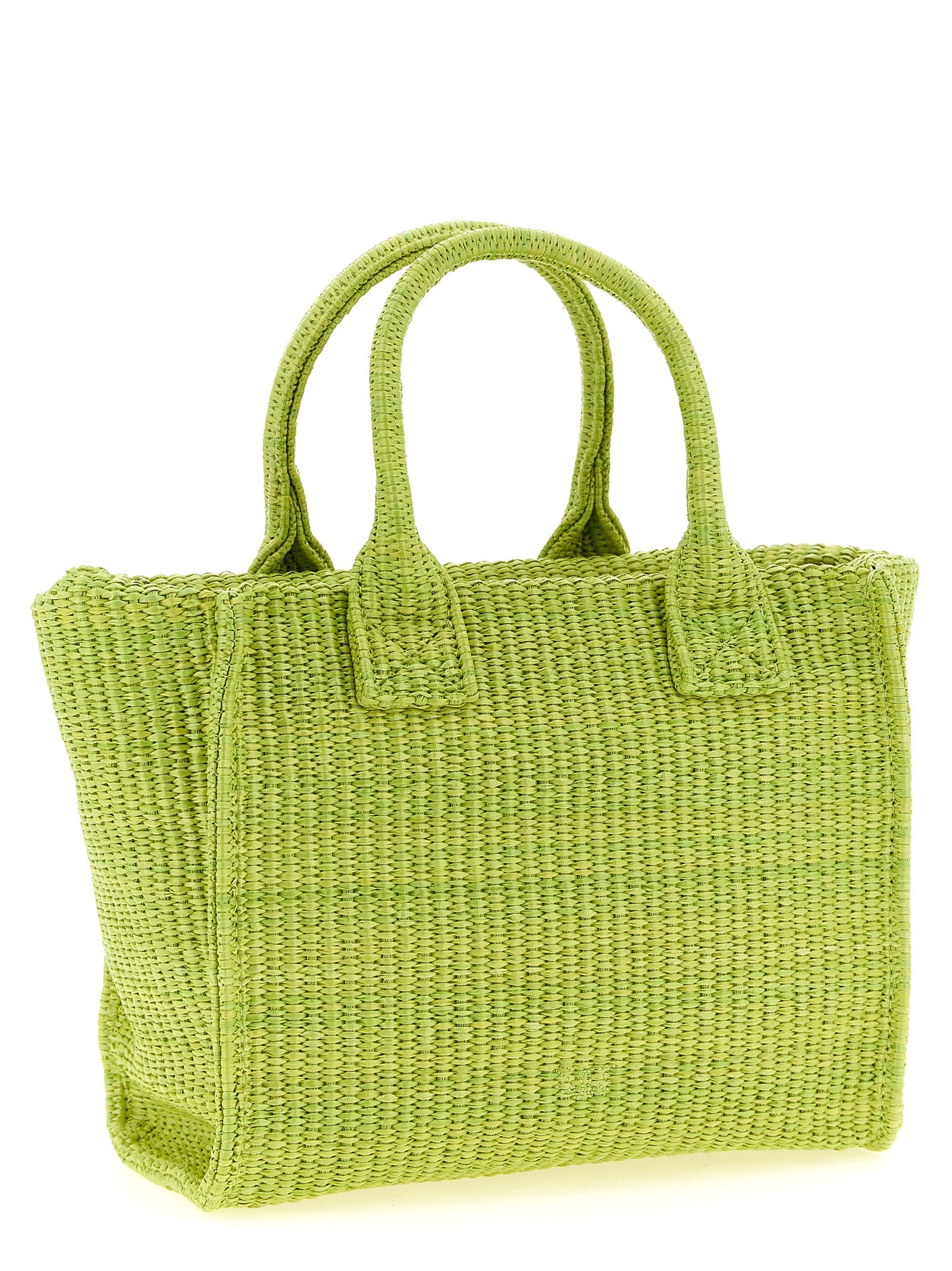 Discover the PINKO Bicolor Polypropylene Tote Bag, a handcrafted masterpiece that exudes luxury and sophistication, perfect for the modern connoisseur.