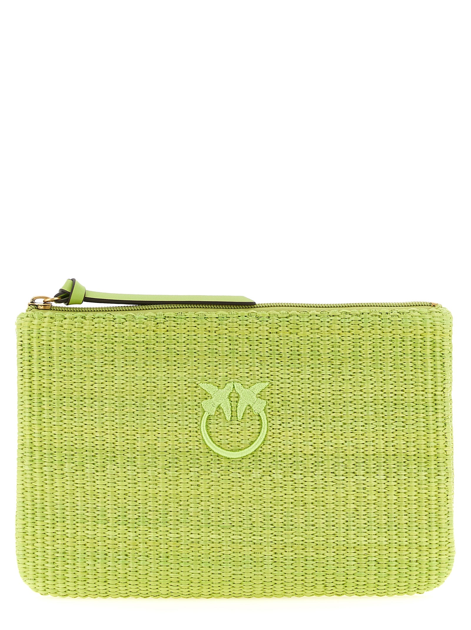 Elevate your elegance with the PINKO Bicolor Polypropylene Clutch Bag, a masterpiece of artisanal design that embodies sophistication and timeless allure.