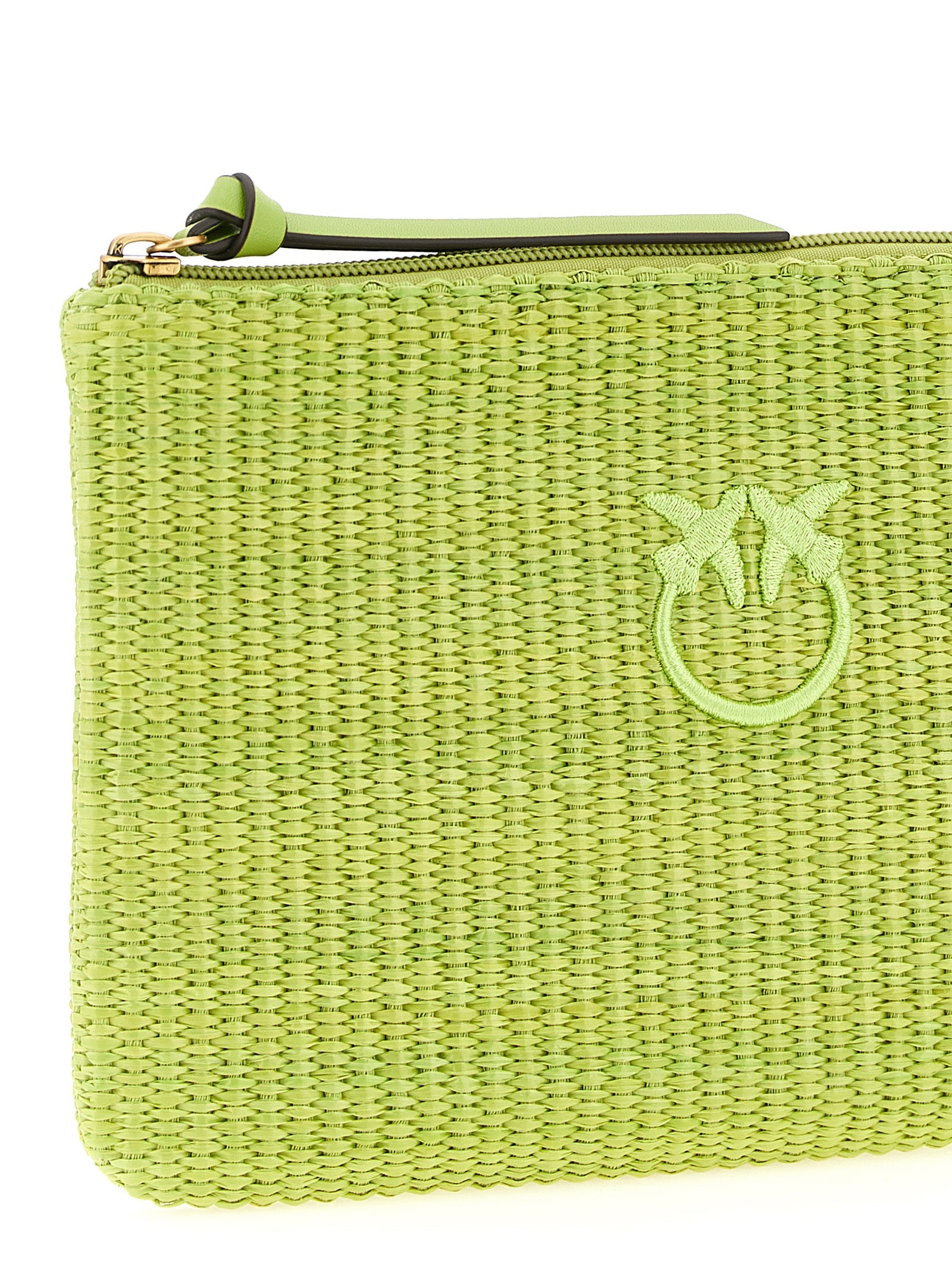 Elevate your elegance with the PINKO Bicolor Polypropylene Clutch Bag, a masterpiece of artisanal design that embodies sophistication and timeless allure.