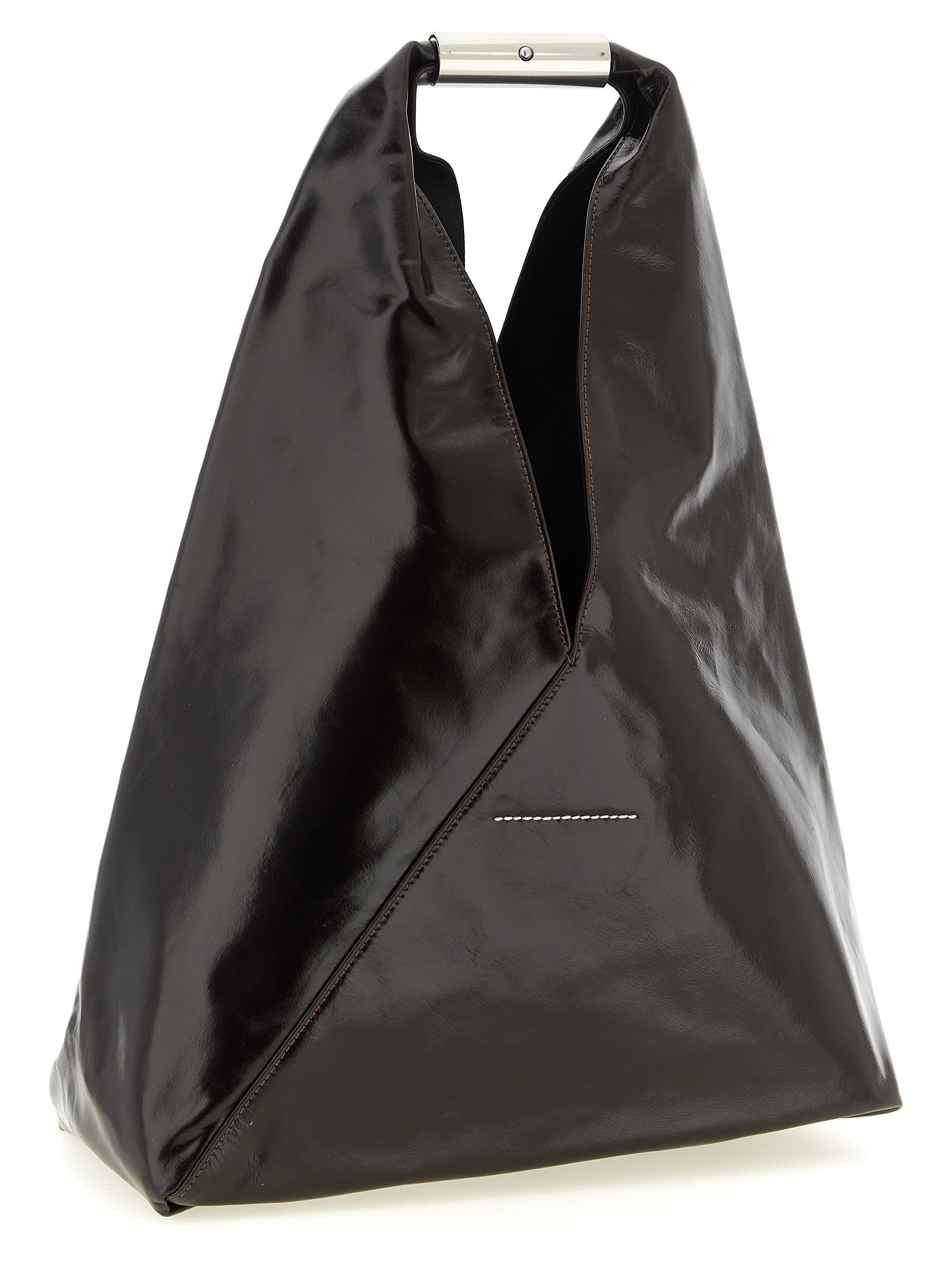 Elevate your style with the MM6 Maison Margiela Brown Cowhide Handbag, a masterpiece of artisanal craftsmanship in sumptuous leather, perfect for the discerning connoisseur.
