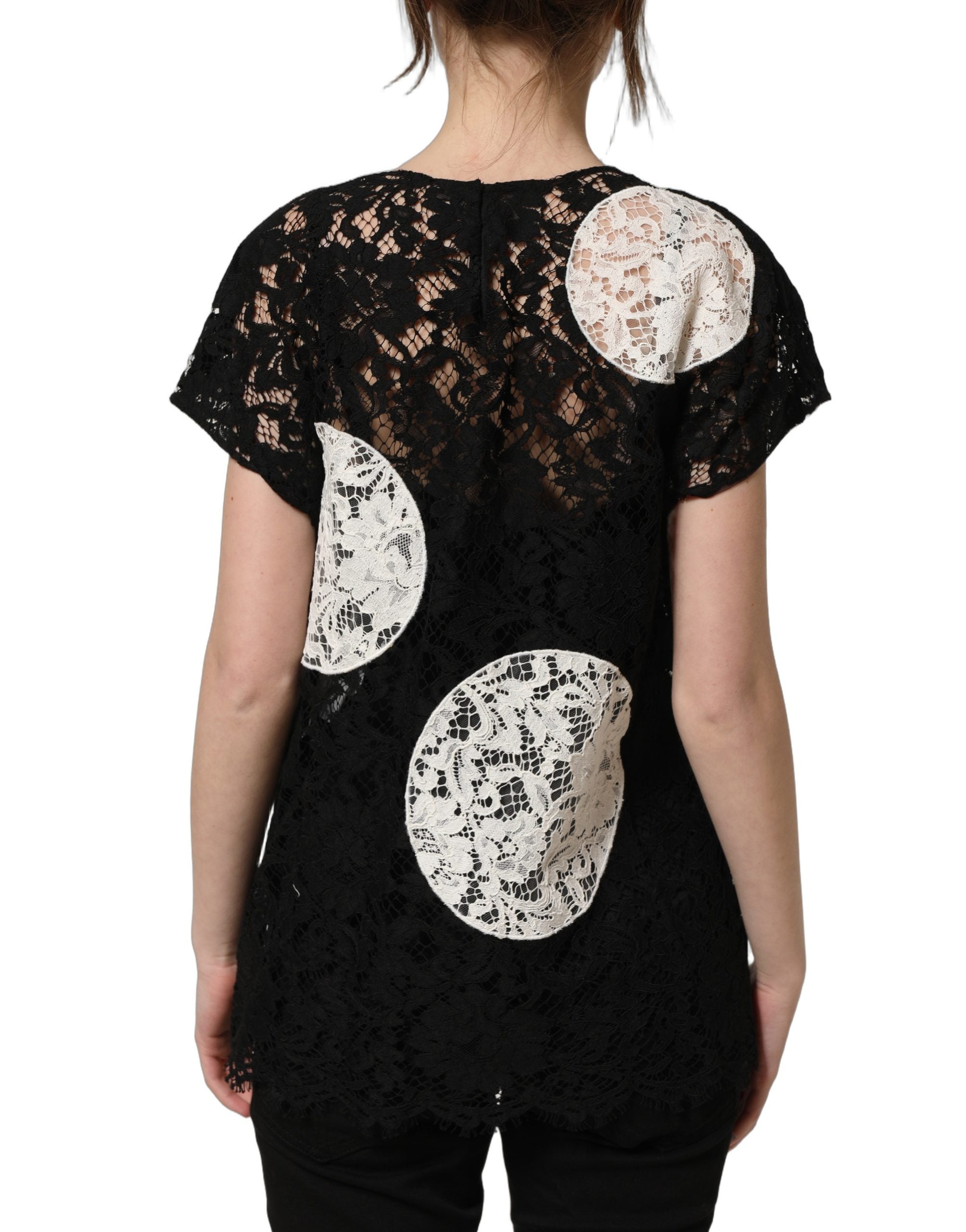 Dolce & Gabbana Floral Lace Blouse - Exquisite Italian Elegance