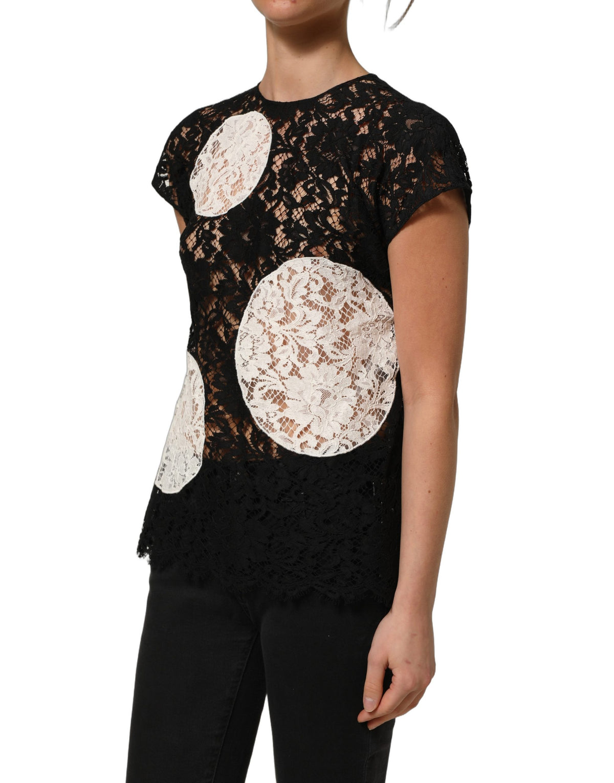 Dolce & Gabbana Floral Lace Blouse - Timeless Italian Elegance