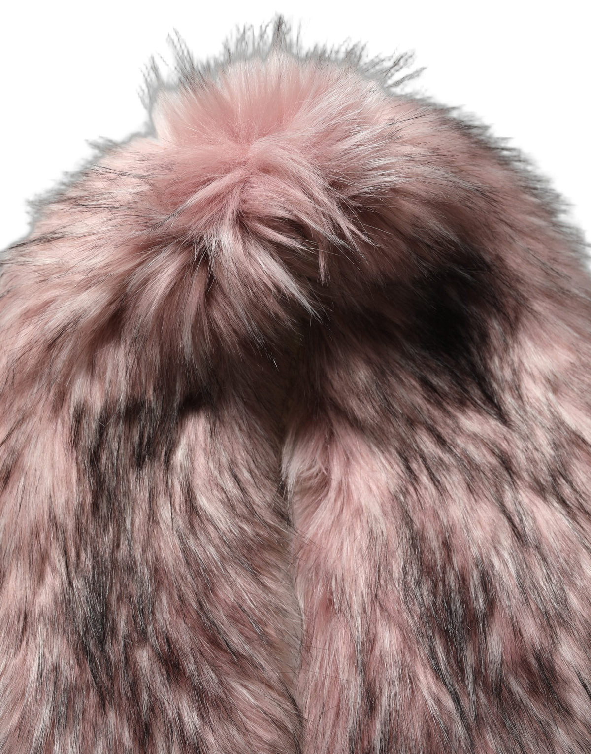 Dolce & Gabbana Pink Faux Fur Knit Shrug - Artisanal Luxury
