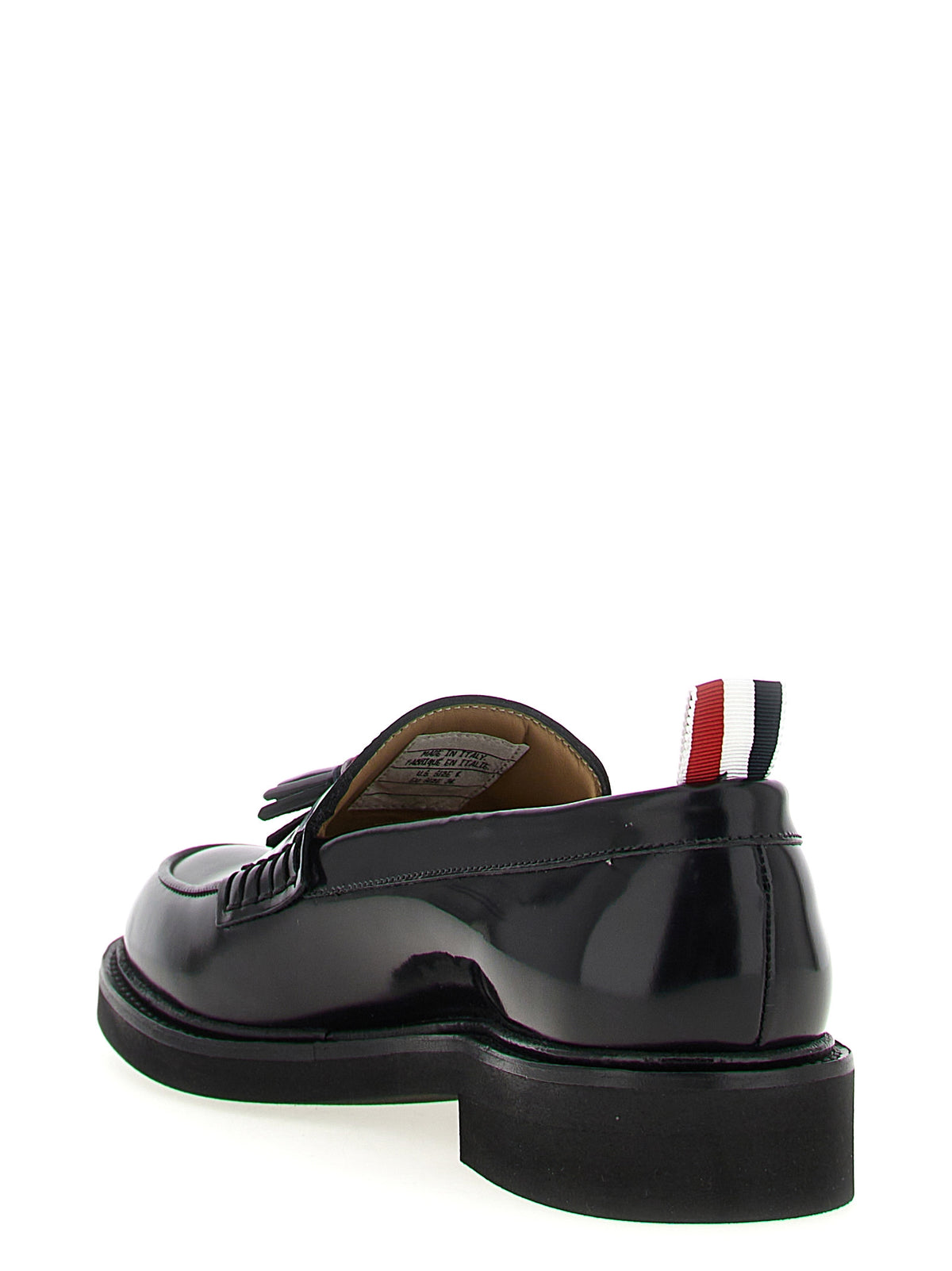 Thom Browne Black Calfskin Slip-On Loafers - Timeless Luxury Footwear
