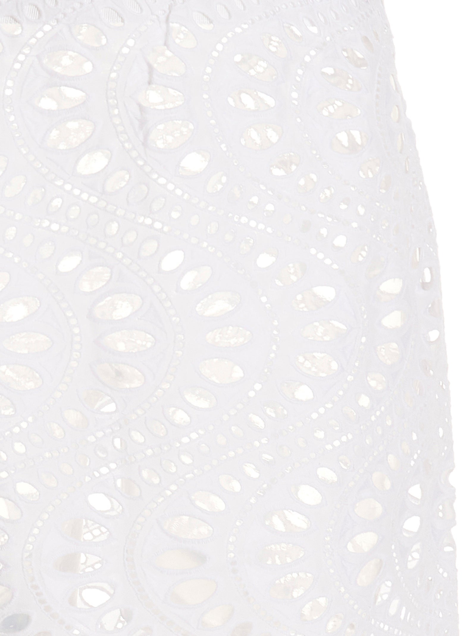 Giambattista Valli White Cotton Mini Skirt - Couture Elegance
