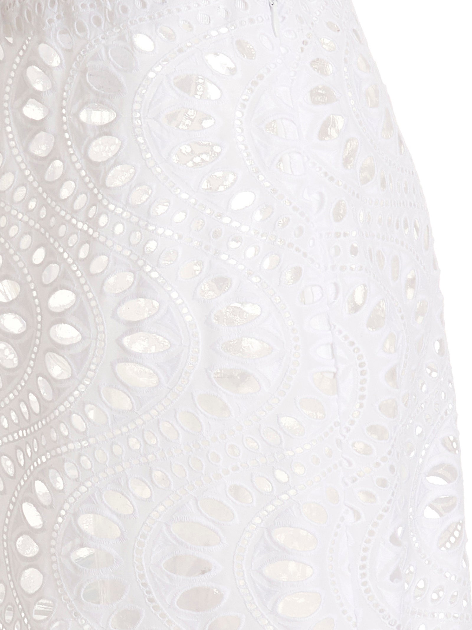 Giambattista Valli White Cotton Mini Skirt - Couture Elegance