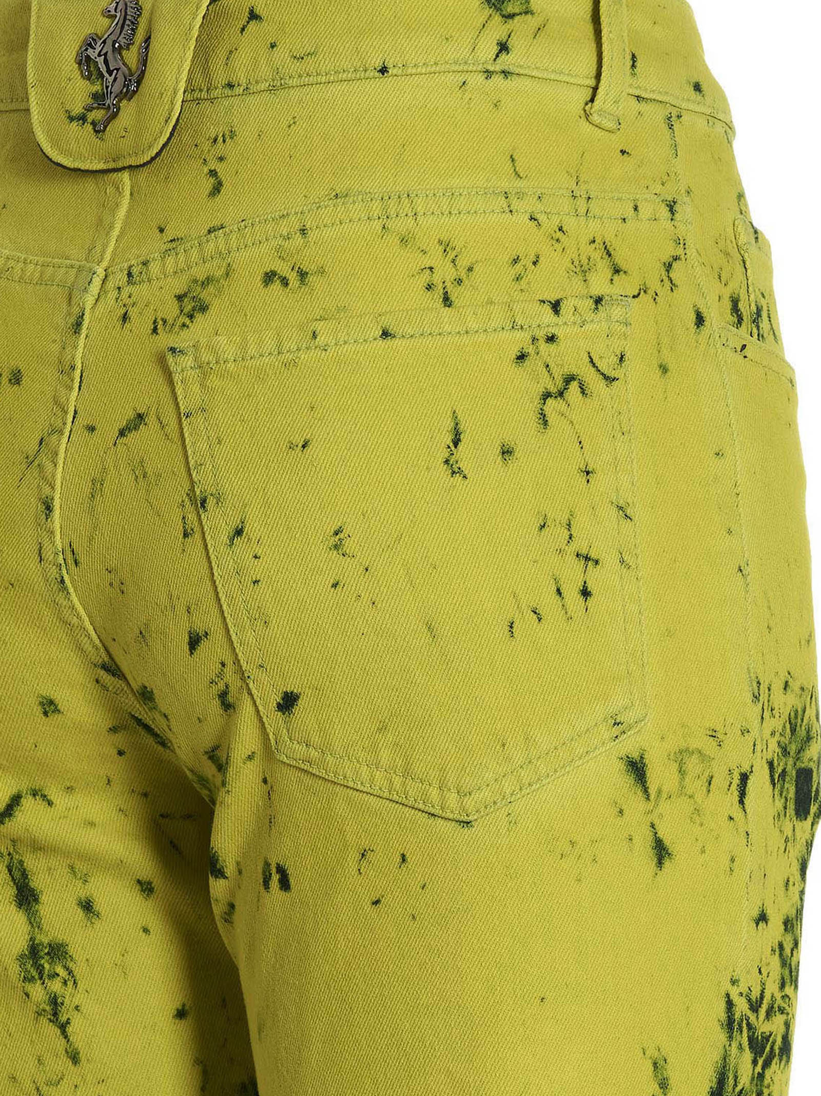 Elevate your wardrobe with Ferrari Bicolor Cotton Jeans, a masterpiece of artisanal luxury crafted in Italy, blending vibrant elegance with unparalleled comfort.