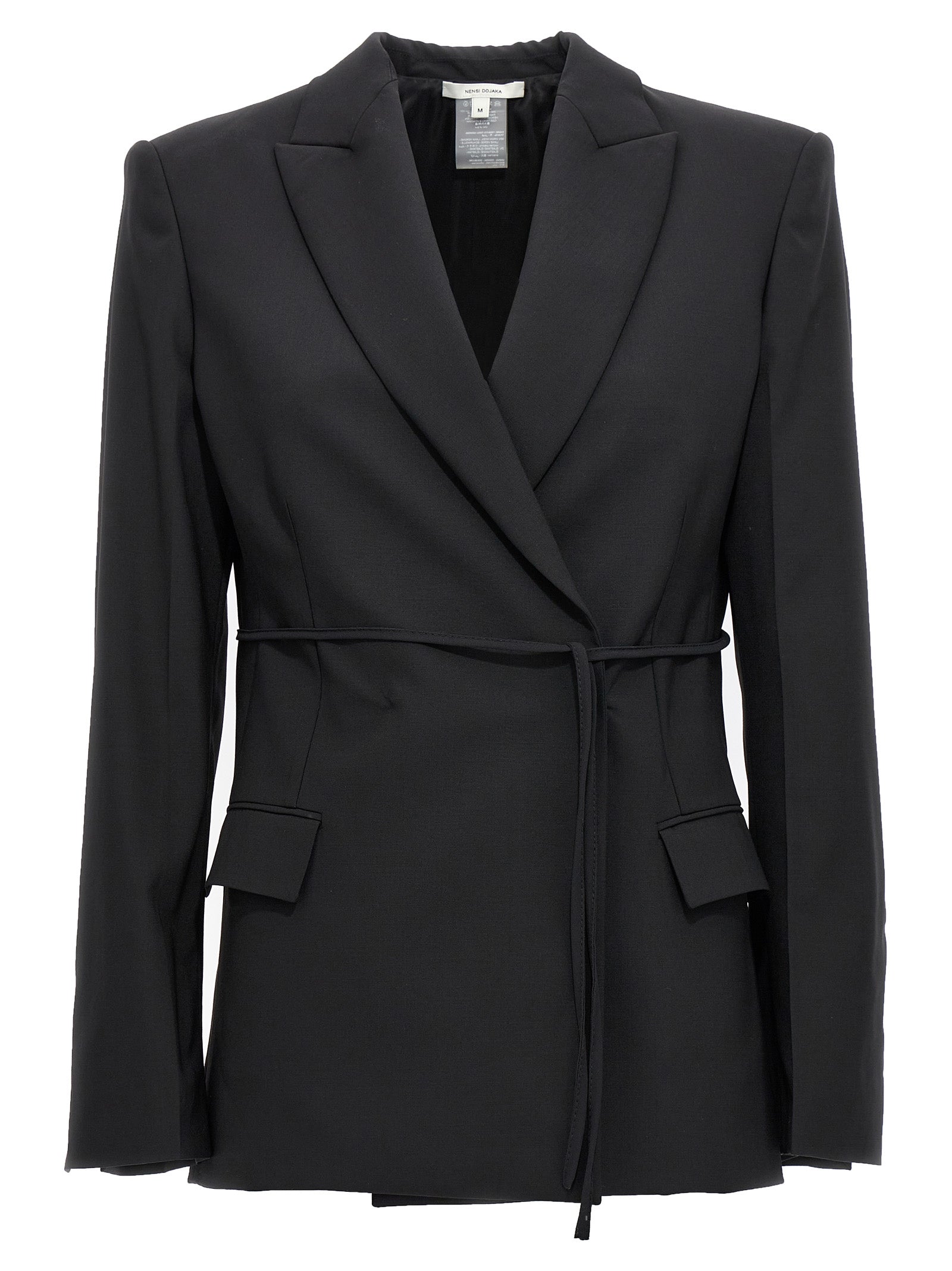 Nensi Dojaka Black Virgin Wool Blazer