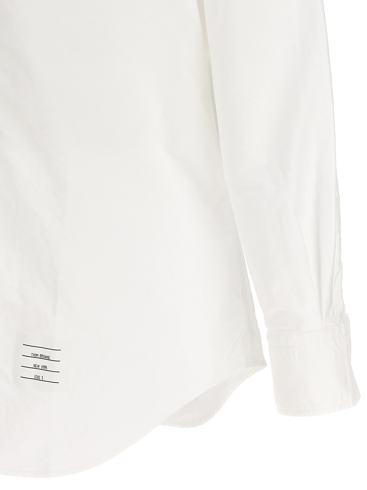 Thom Browne White Cotton Blouse - Timeless Luxury Elegance