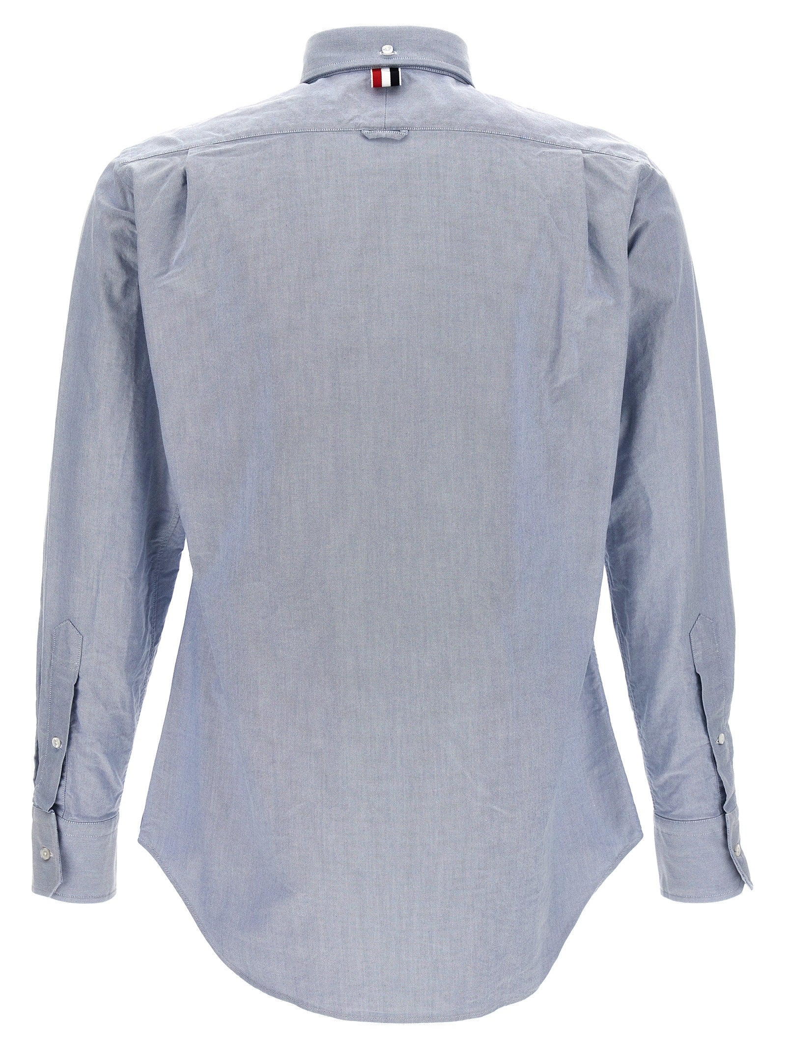 Thom Browne Blue Cotton Blouse - Timeless Luxury Elegance