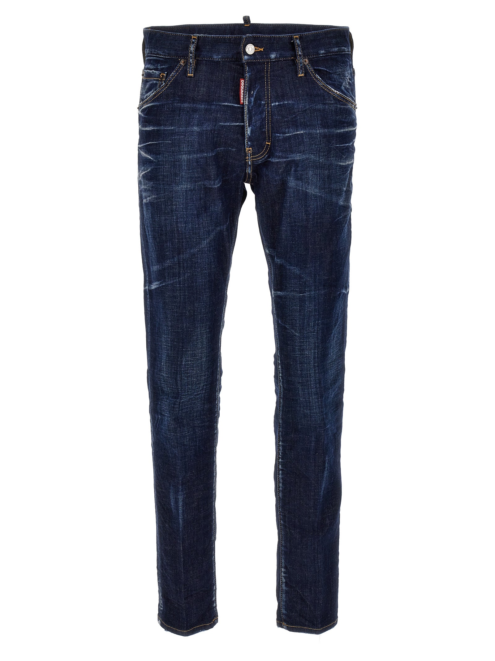 Dsquared² Blue Cotton Skinny Jeans - Designer Luxury Denim