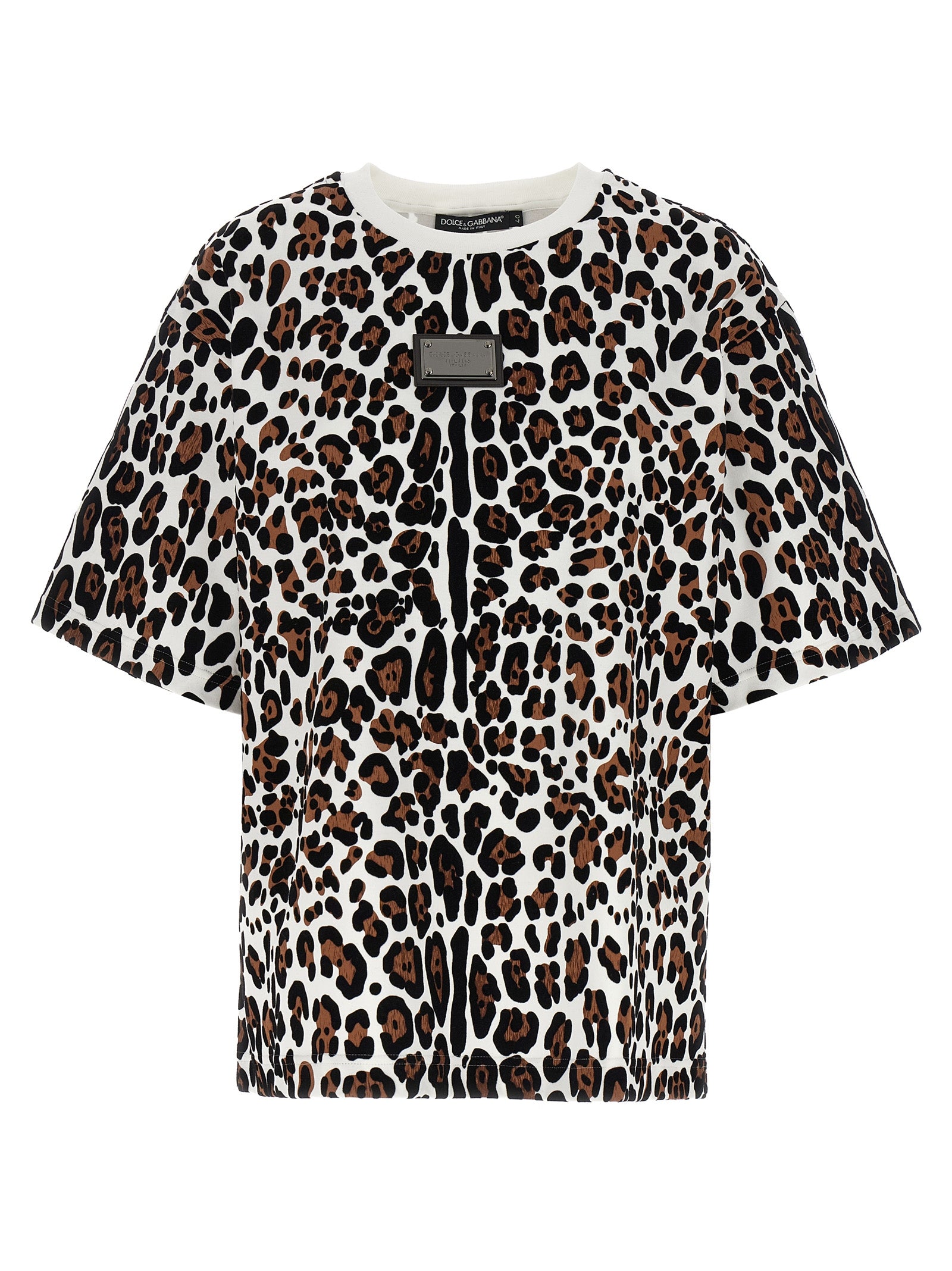 Indulge in the exquisite Dolce & Gabbana Multicolor Cotton T-Shirt, a luxurious blend of vibrant prints and Italian craftsmanship, perfect for elevating any wardrobe.