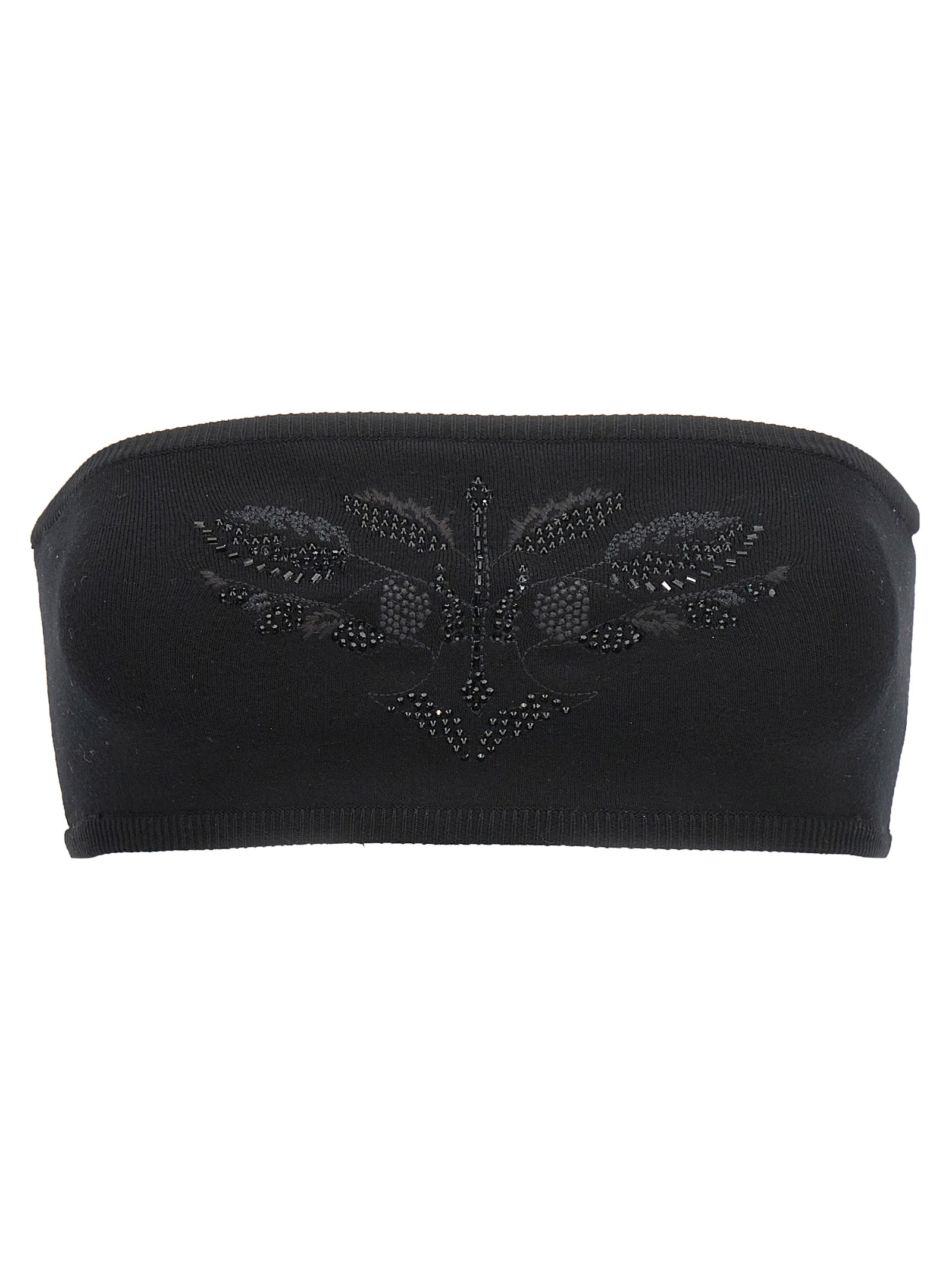 Discover the MAX MARA ‘Comune’ bandeau top, a luxurious blend of viscose and polyester, showcasing exquisite Italian craftsmanship and timeless elegance for any occasion.