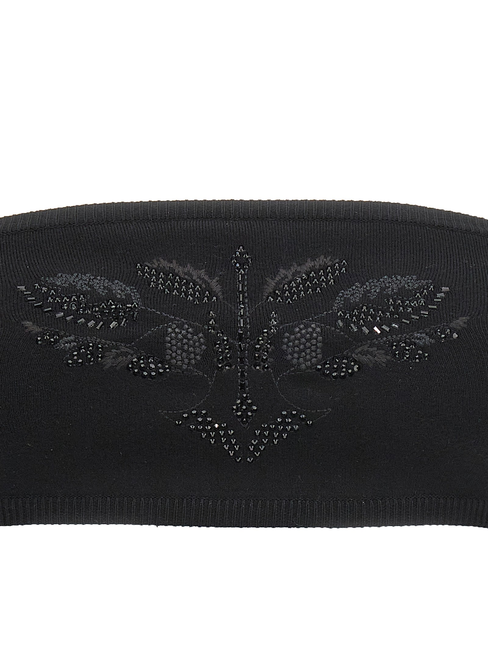 Indulge in the MAX MARA ‘Comune’ bandeau top, where exquisite Italian craftsmanship meets luxurious comfort, perfect for elevating any sophisticated ensemble.