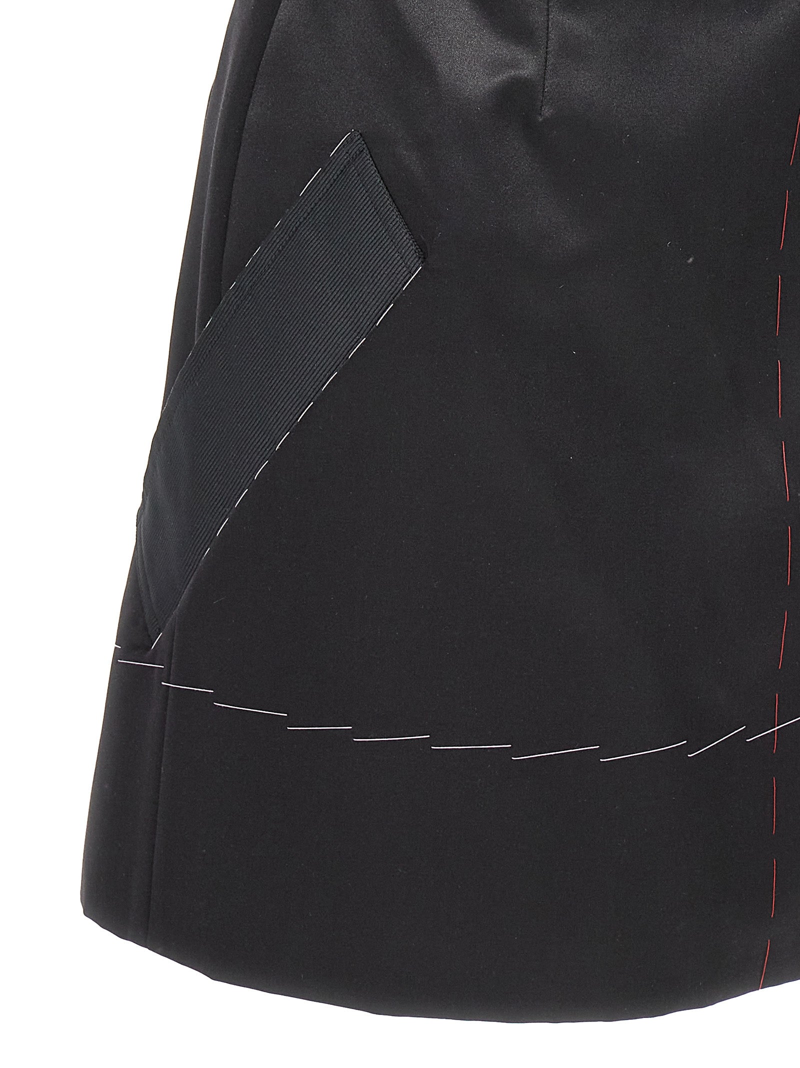 Maison Margiela Black Acetate Short Dress