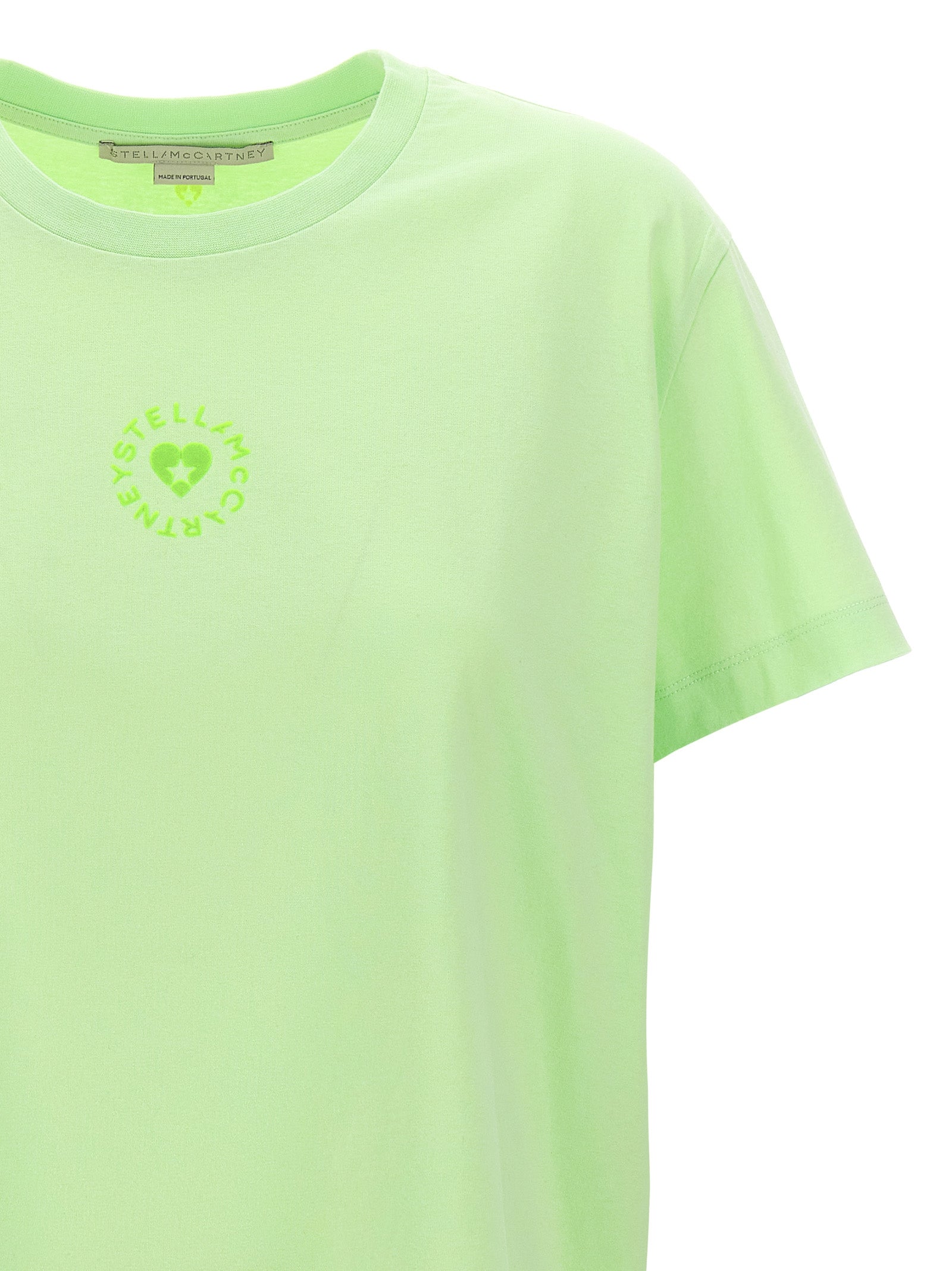 Elevate your wardrobe with the Stella McCartney Bicolor Cotton T-Shirt, a masterpiece of eco-luxury, crafted from organic cotton for effortless sophistication.