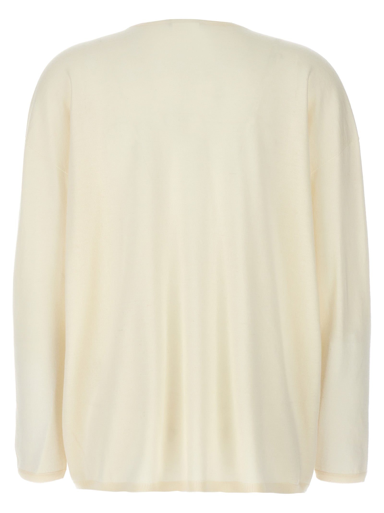 Elevate your wardrobe with the Max Mara White Cashmere Cardigan, a luxurious 100% cashmere essential that embodies timeless elegance and sophisticated craftsmanship.