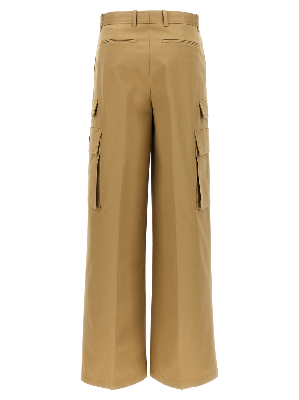 Versace Beige Cotton Cargo Pants - Timeless Luxury Essentials