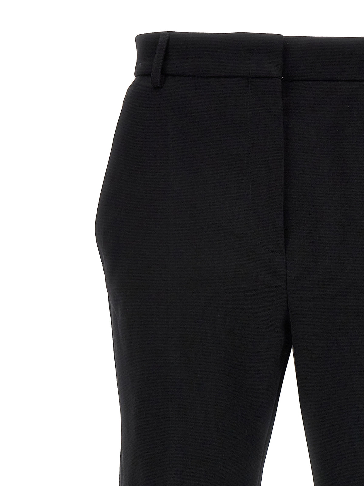 Sportmax Pontida Black Cotton Casual Pants - Luxe Elegance