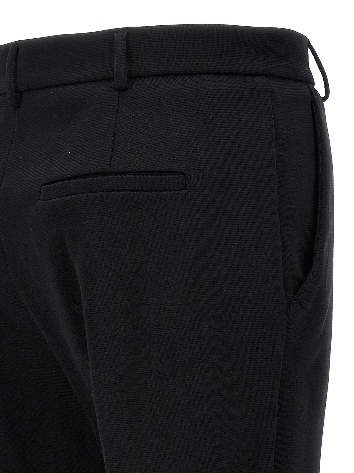 Sportmax Pontida Black Cotton Casual Pants - Luxe Elegance