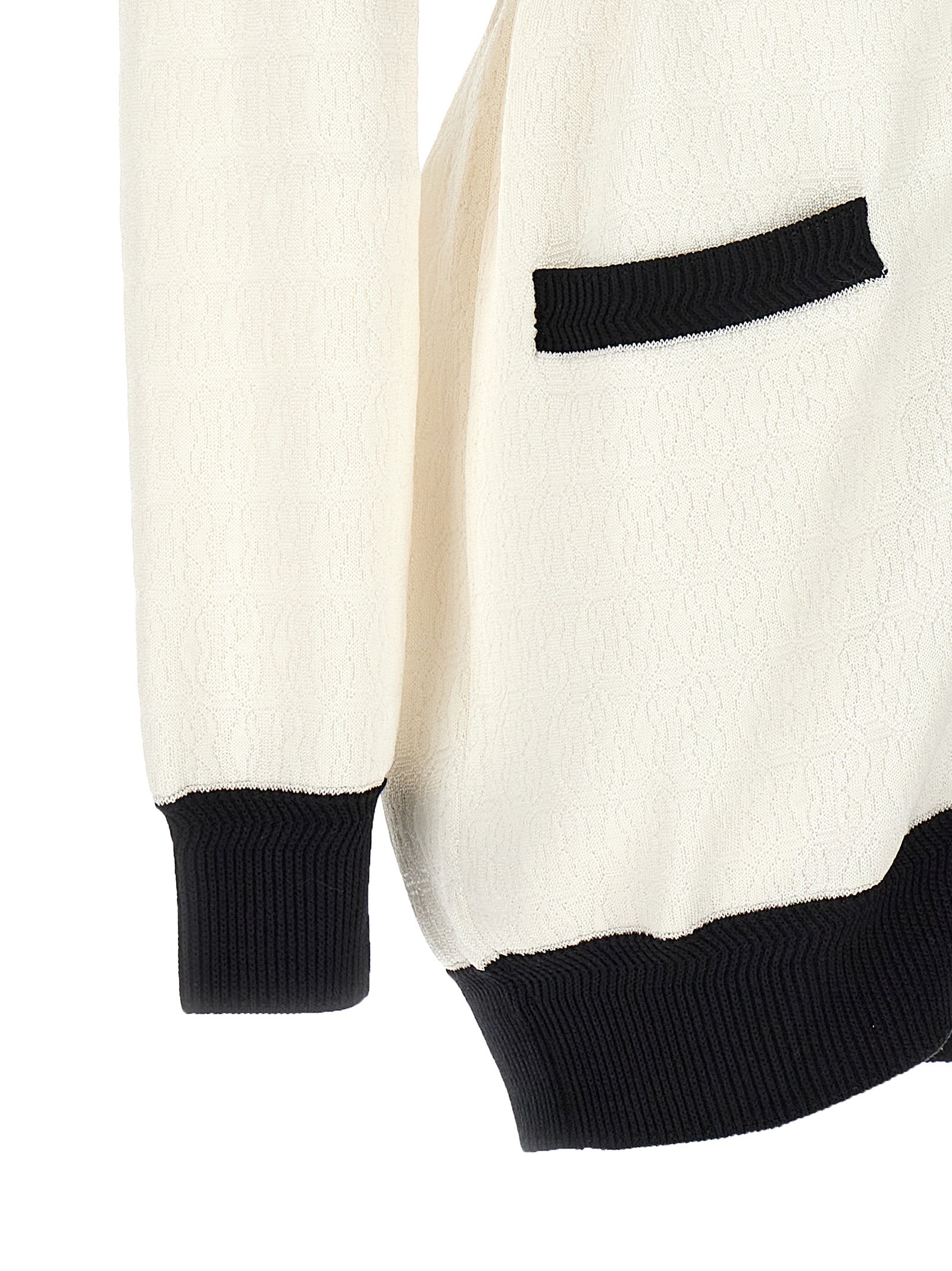 Bally Bicolor Viscose Cardigan