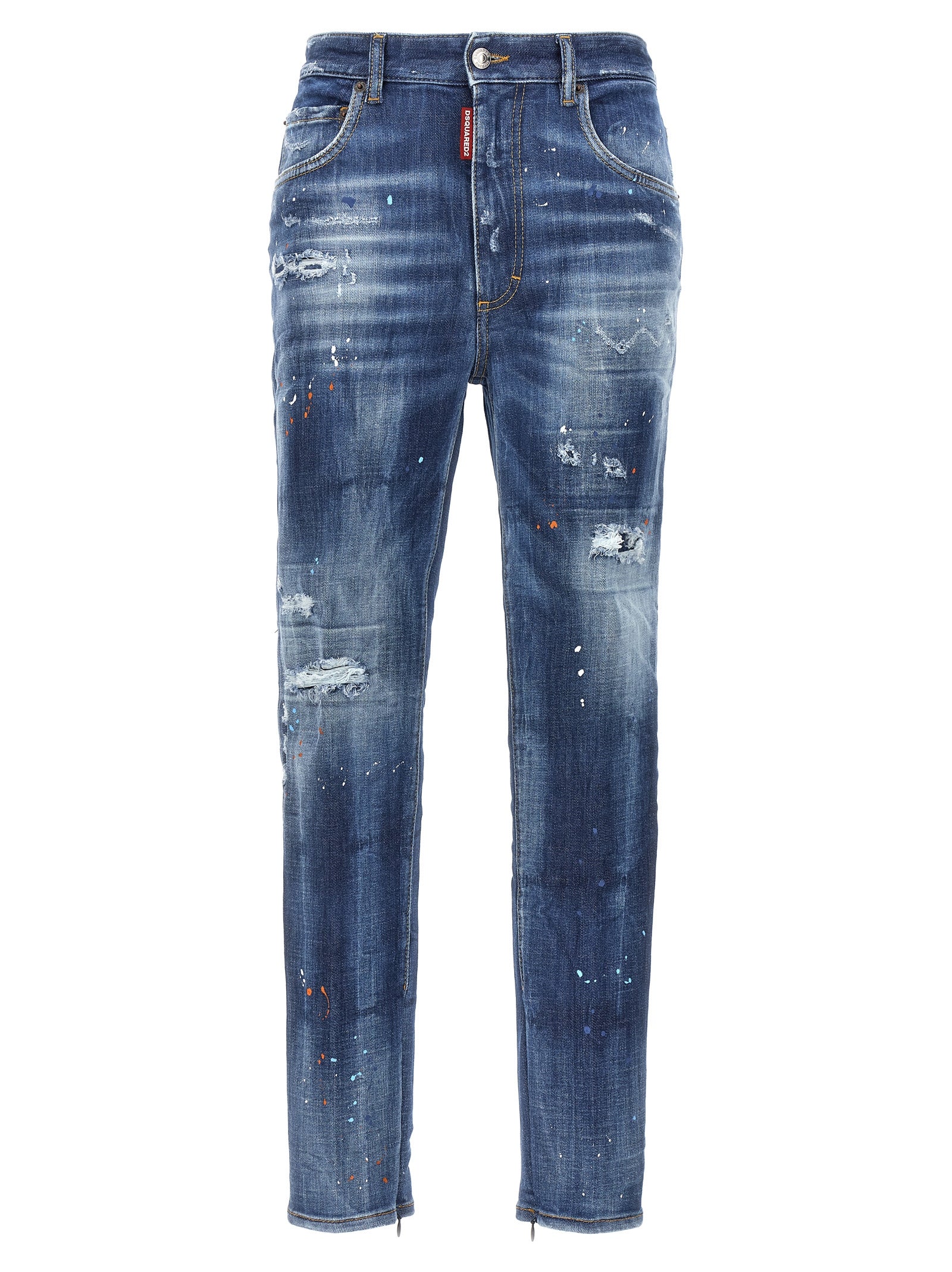 Dsquared² High-Waisted Jeans, Artisanal Luxury Denim Fashion
