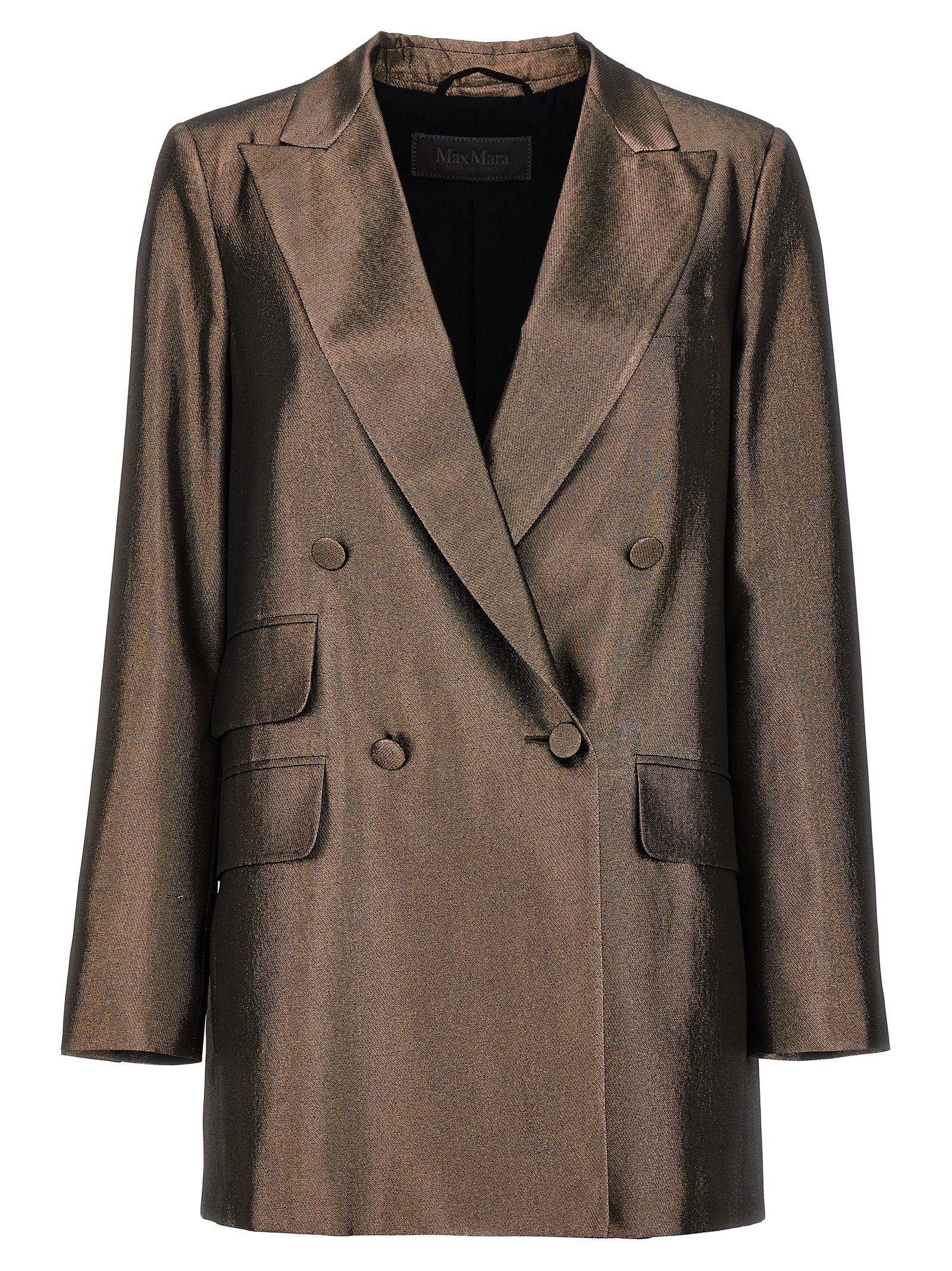 Max Mara Brown Silk Blazer - Timeless Elegance in Luxury Couture