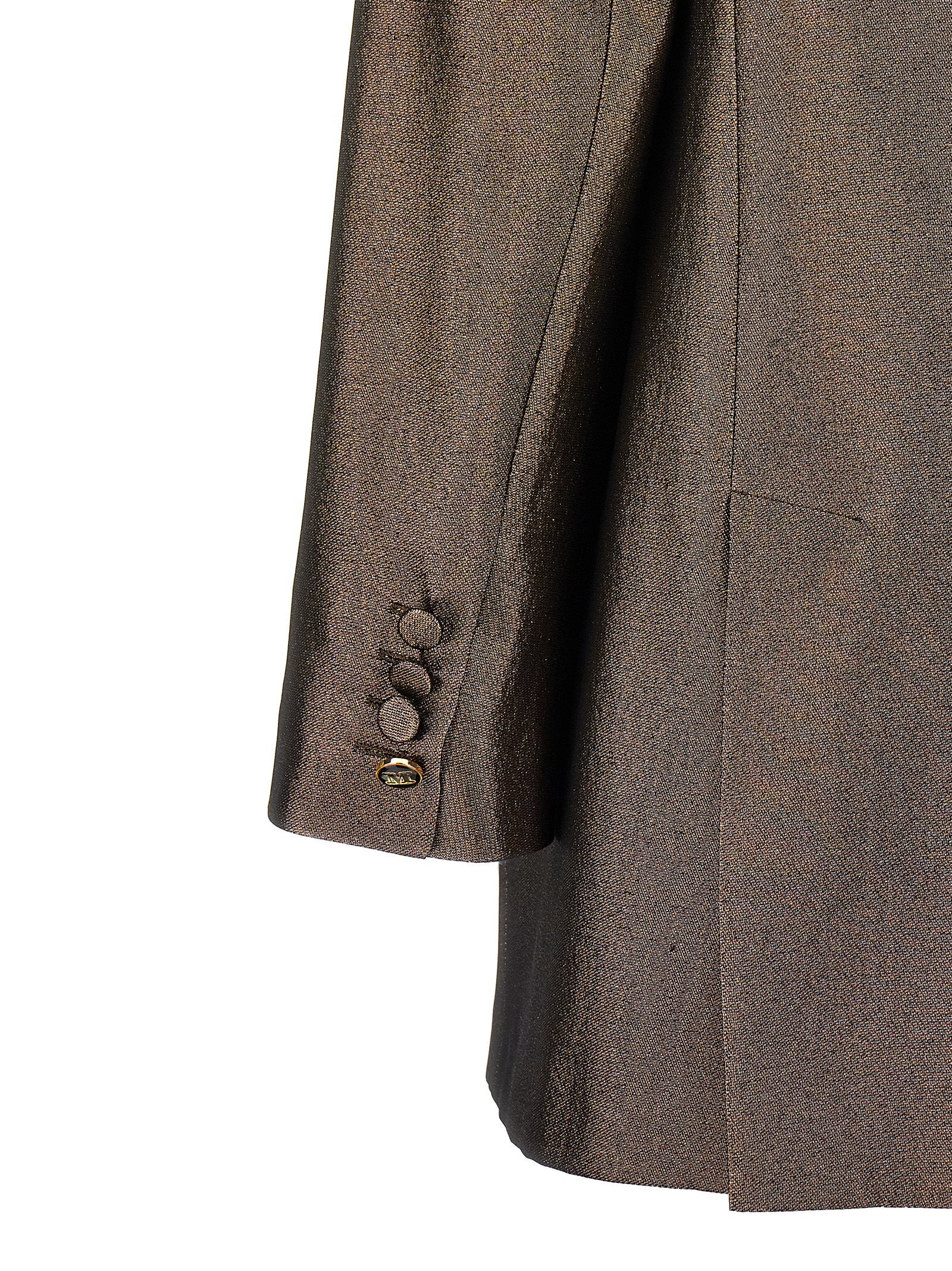 Max Mara Brown Silk Blazer - Timeless Elegance in Luxury Couture