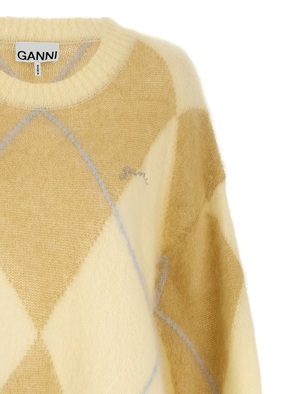 Ganni Bicolor Wool Cardigan - Elevate Your Chic Wardrobe