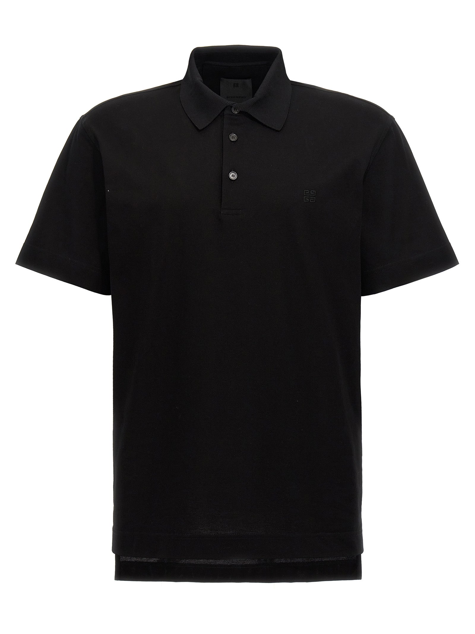 Givenchy Black Cotton Polo Shirt - Designer Luxury Essential