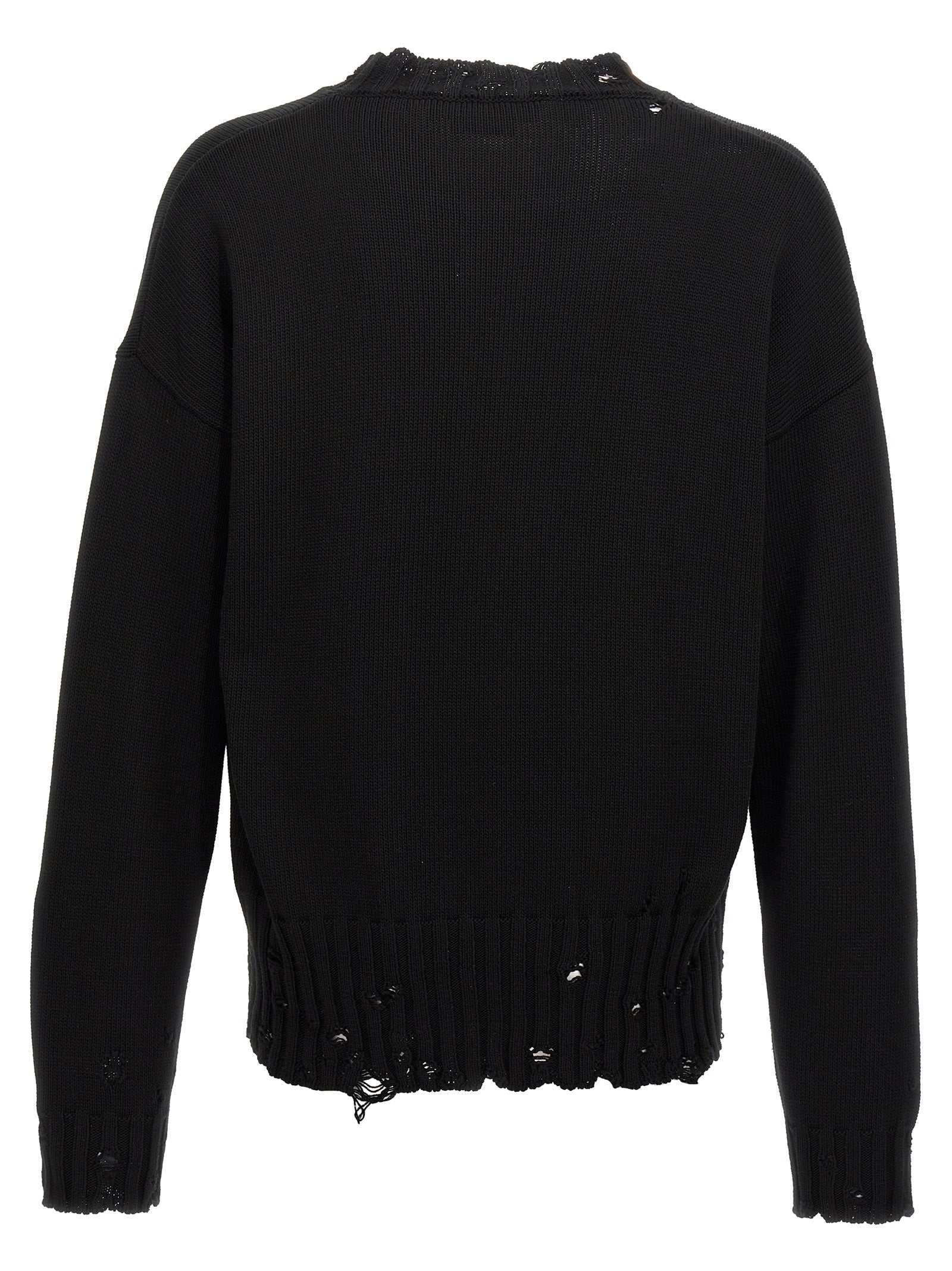Elevate your style with the Marni Black Cotton Cardigan, a luxurious blend of artisanal craftsmanship and bold sophistication, perfect for the discerning individual.