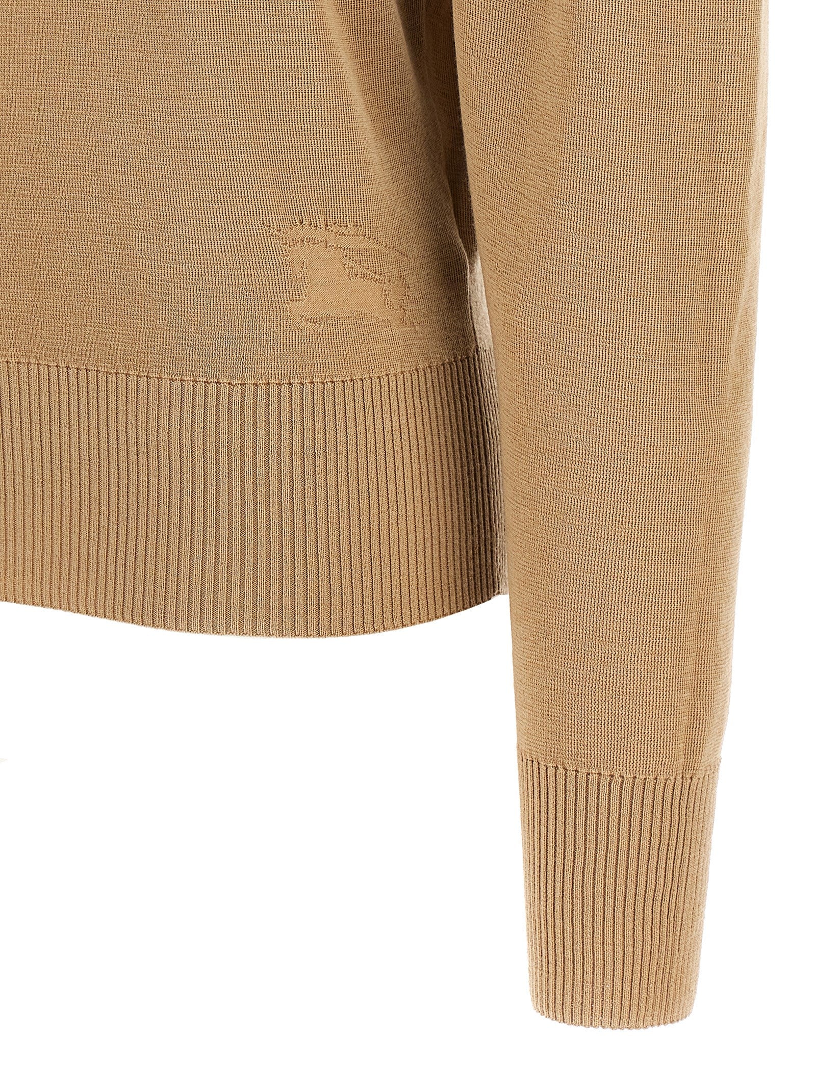 Burberry Beige Wool Cardigan - Designer Luxury Couture