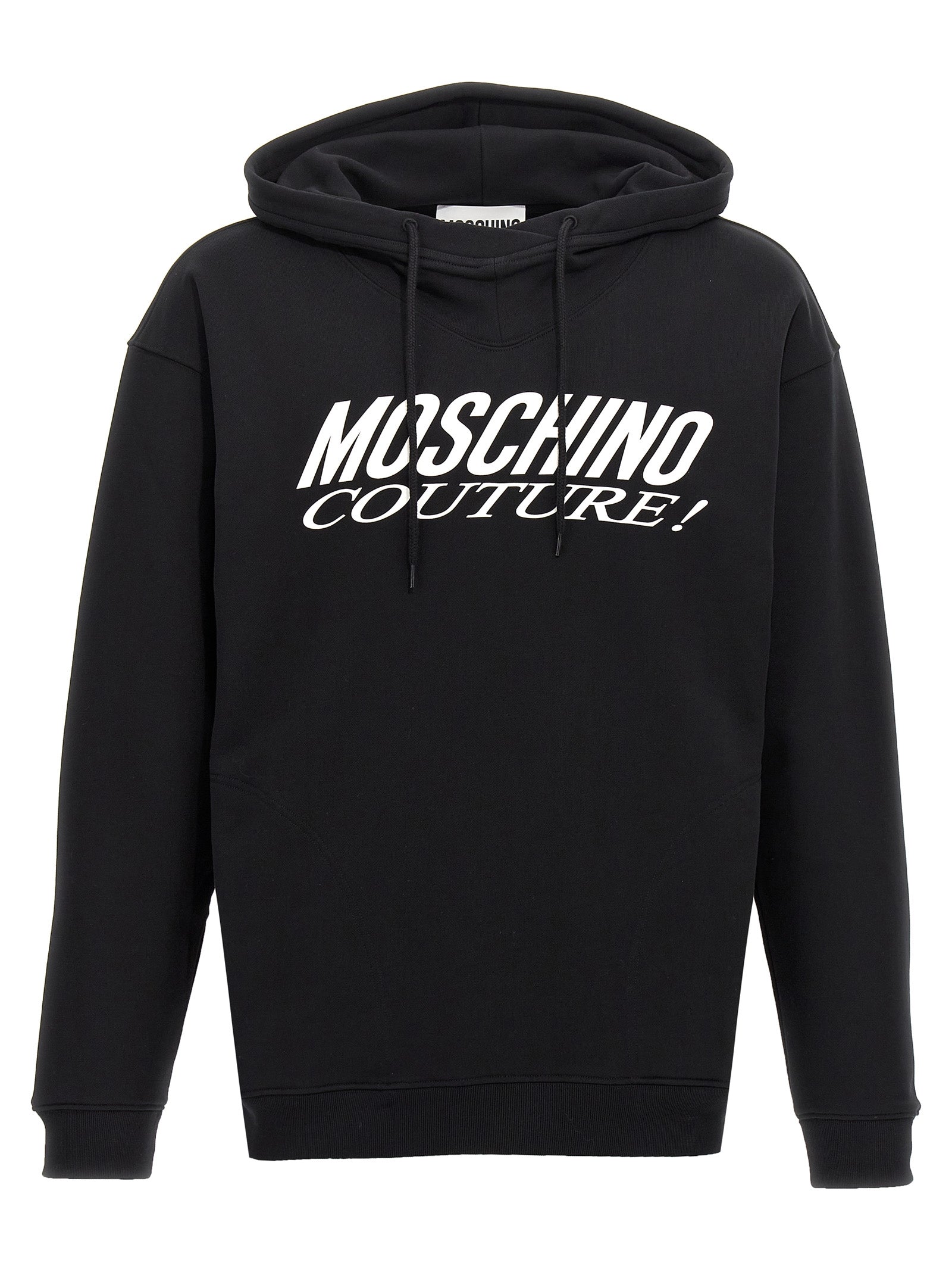 Elevate your style with the Moschino Bicolor Cotton Sweatshirt, a luxurious blend of comfort and sophistication, perfect for the discerning individual.