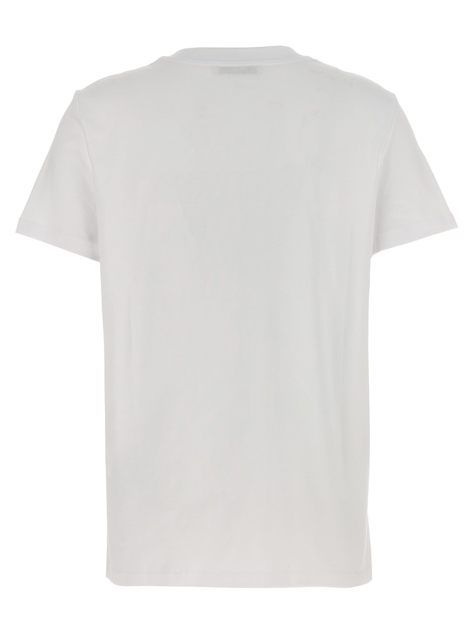 Elevate your wardrobe with the Max Mara White Cotton T-Shirt, a luxurious essential crafted from 100% cotton, embodying effortless elegance and artisanal sophistication.
